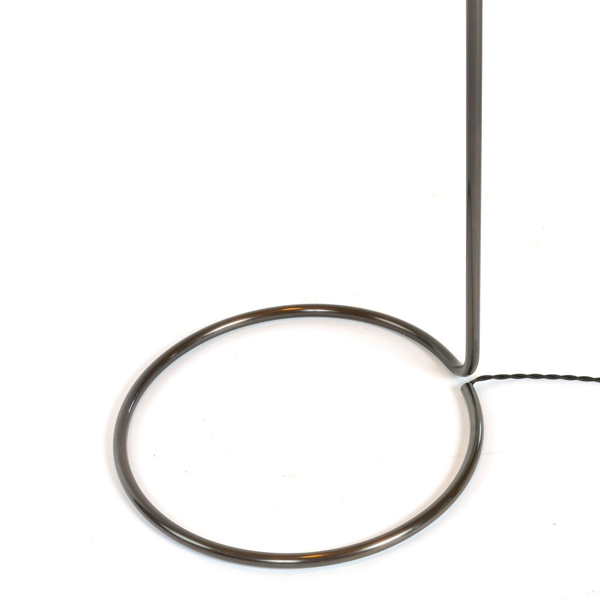 Original 'Rope' Floor Lamp in Blackened Bronze, Made to Order In Excellent Condition For Sale In Sagaponack, NY