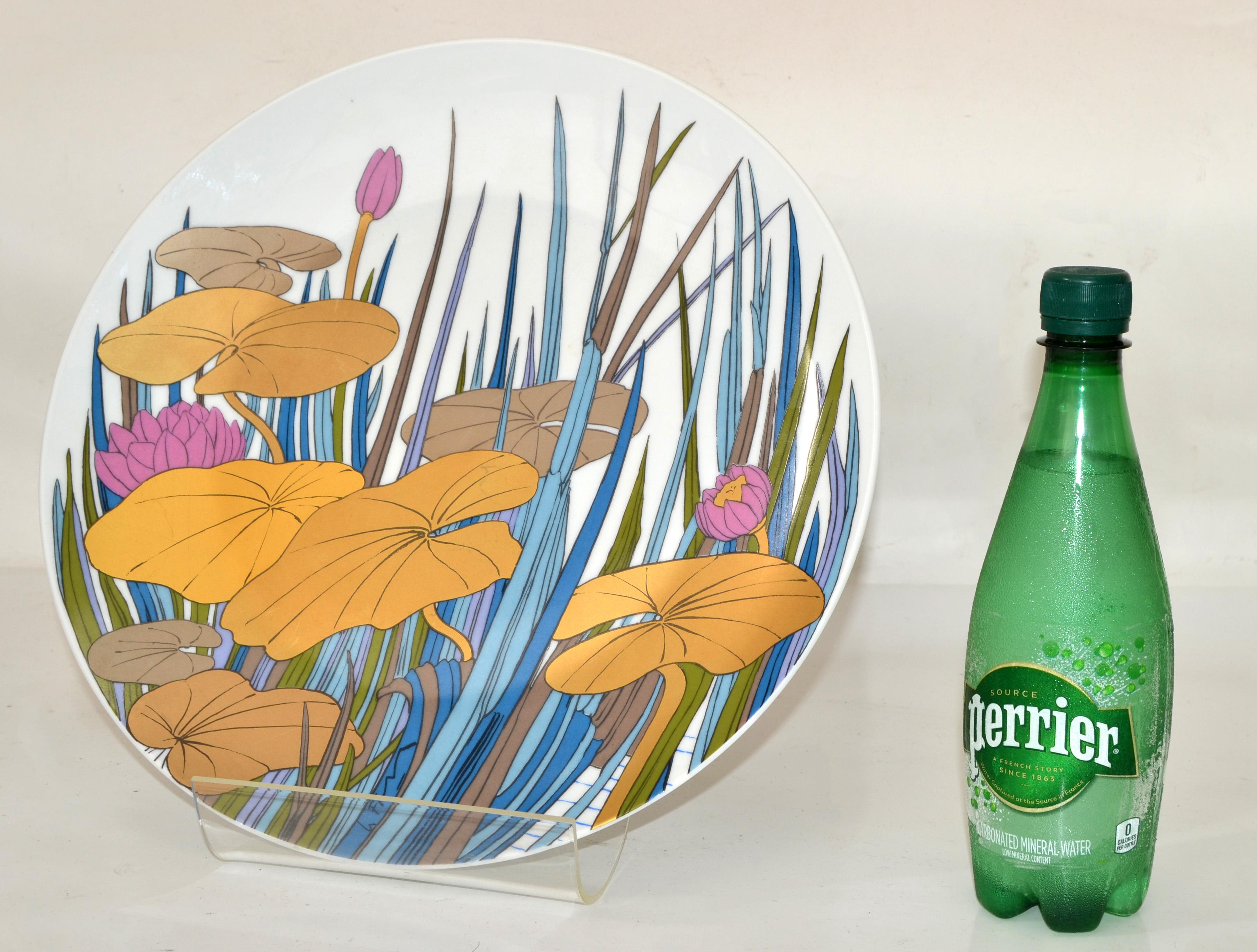 Porcelaine Assiette à fleurs originale en porcelaine de Rosenthal Studio-Linie Allemagne par Wolfgang Bauer en vente
