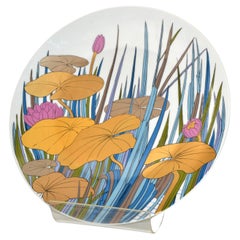 Used Original Rosenthal Porcelain Flower Plate Studio-Linie Germany by Wolfgang Bauer