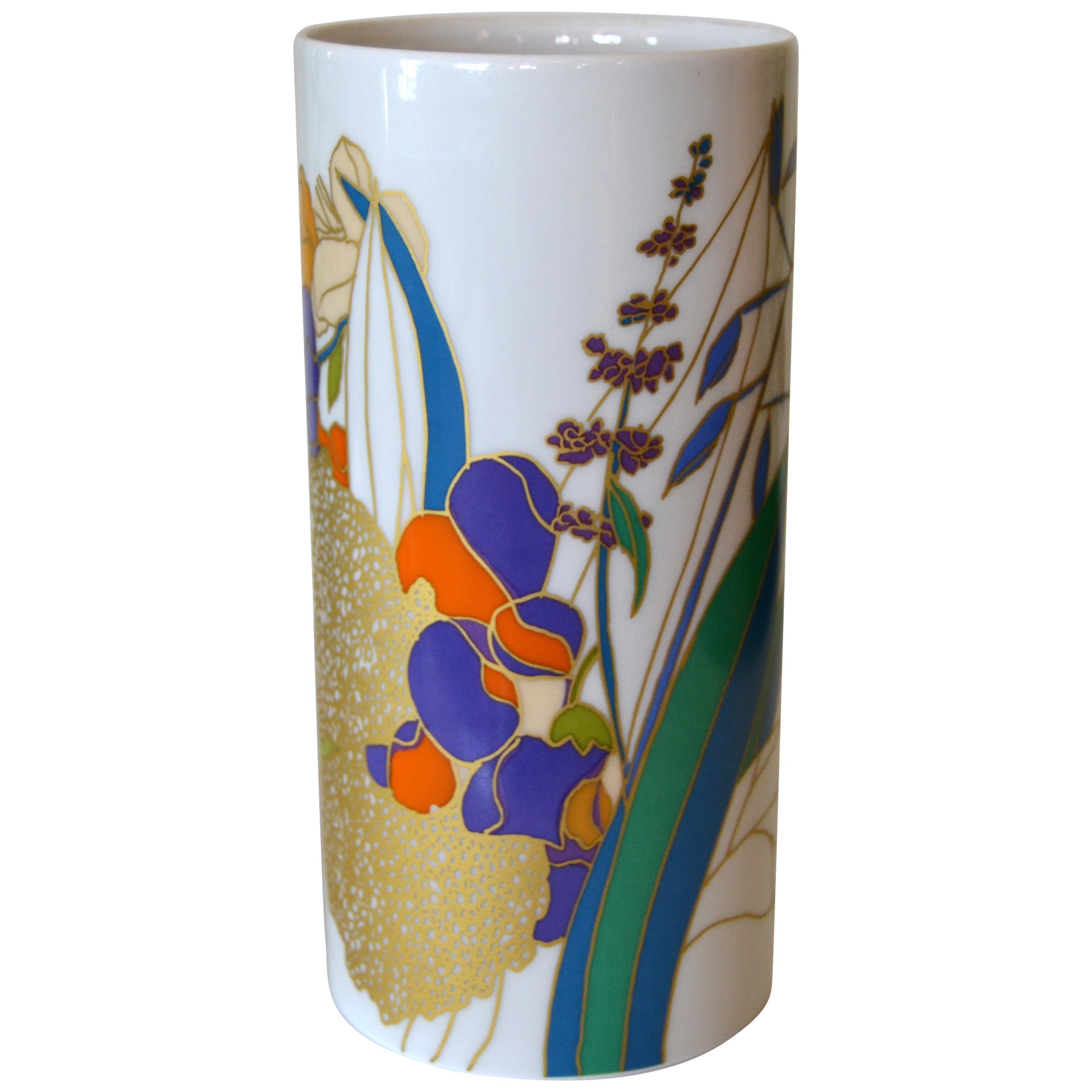 Original Rosenthal Porcelain Flower Vase Studio-Linie Germany by Wolfgang Bauer