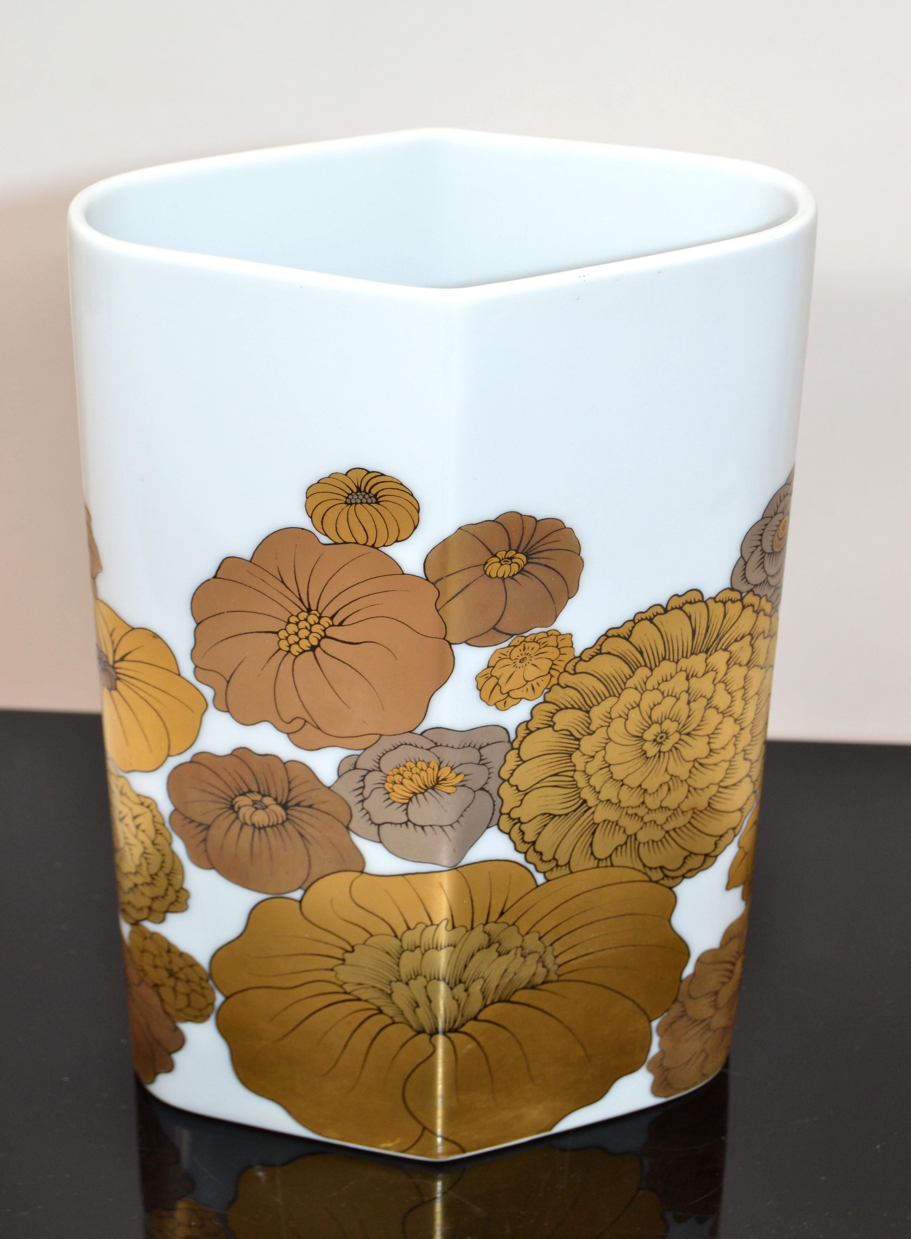 rosenthal vase studio line gold