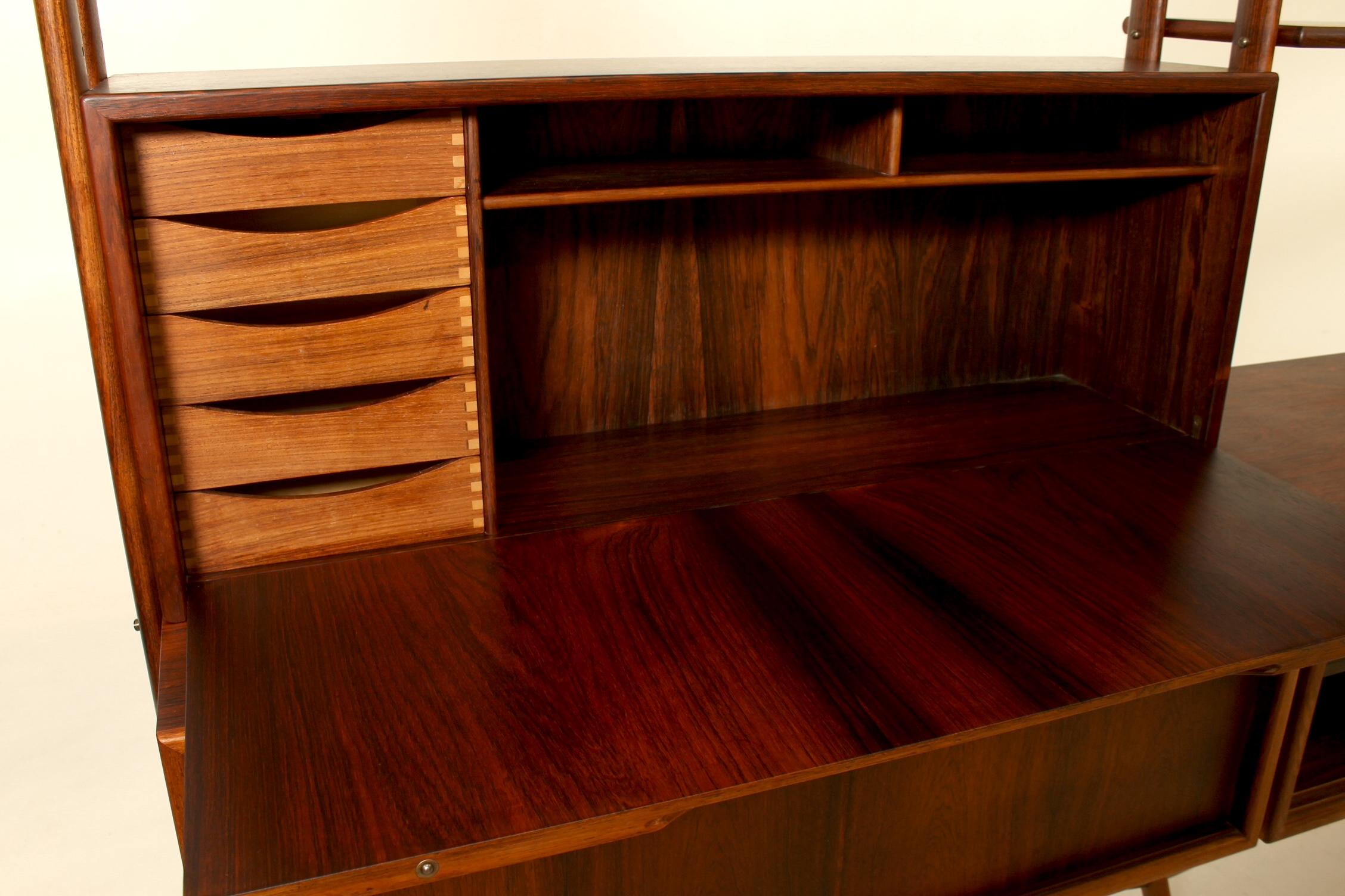 Danish original rosewood bookcase by Kurt Østervig, Denmark.
