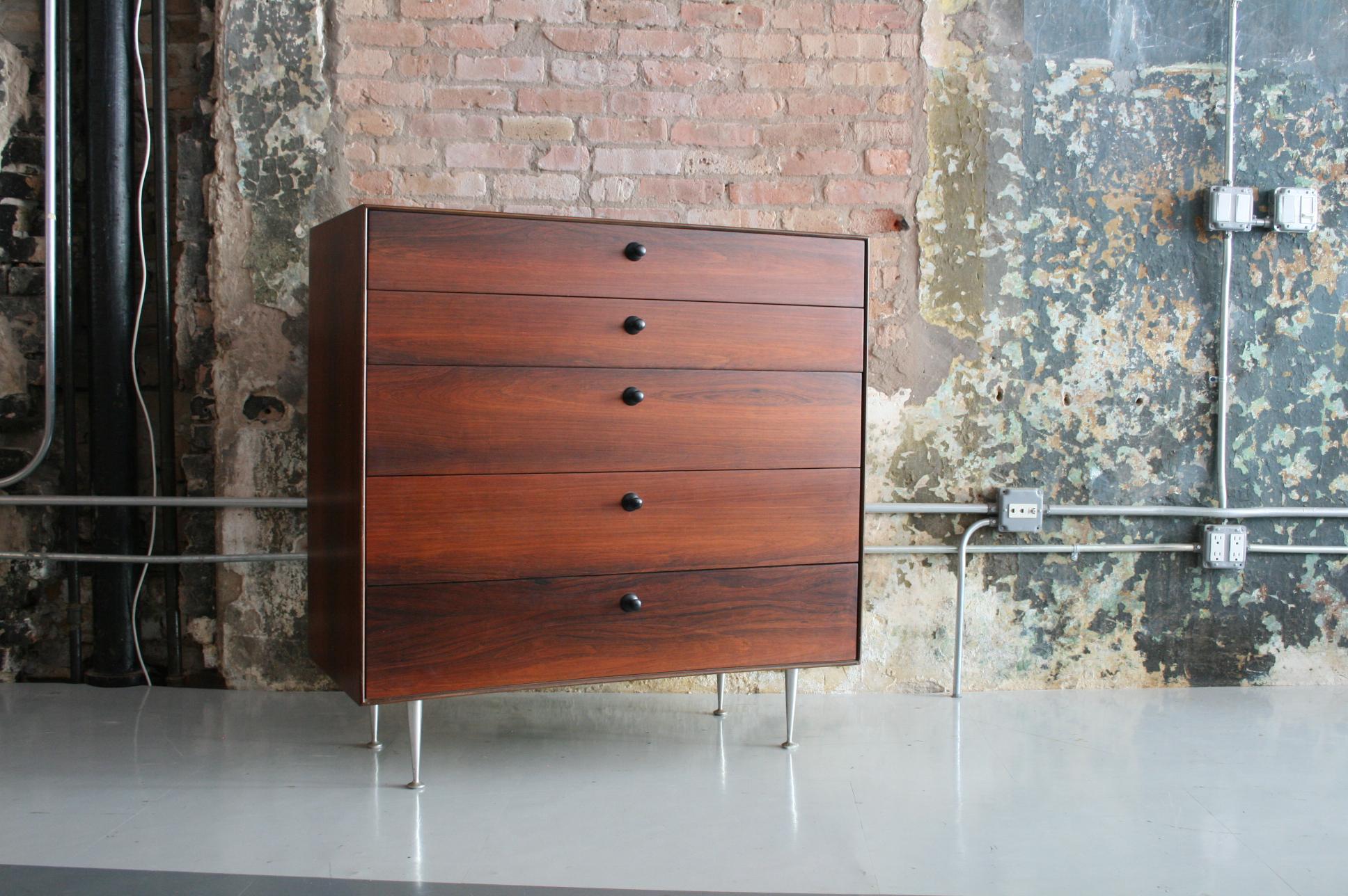 Original Rosewood Thin Edge Series Dresser by George Nelson for Herman Miller In Good Condition In Chicago, IL