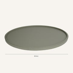 Bandeja redonda de cuero original CLIZIA 39