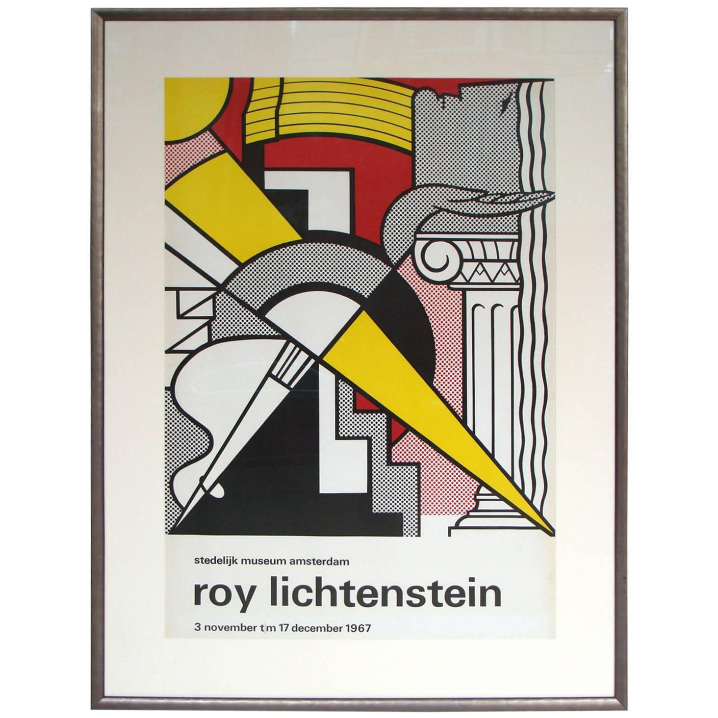 Original Roy Lichtenstein offset lithograph, "Stedelijk Museum Poster" For Sale