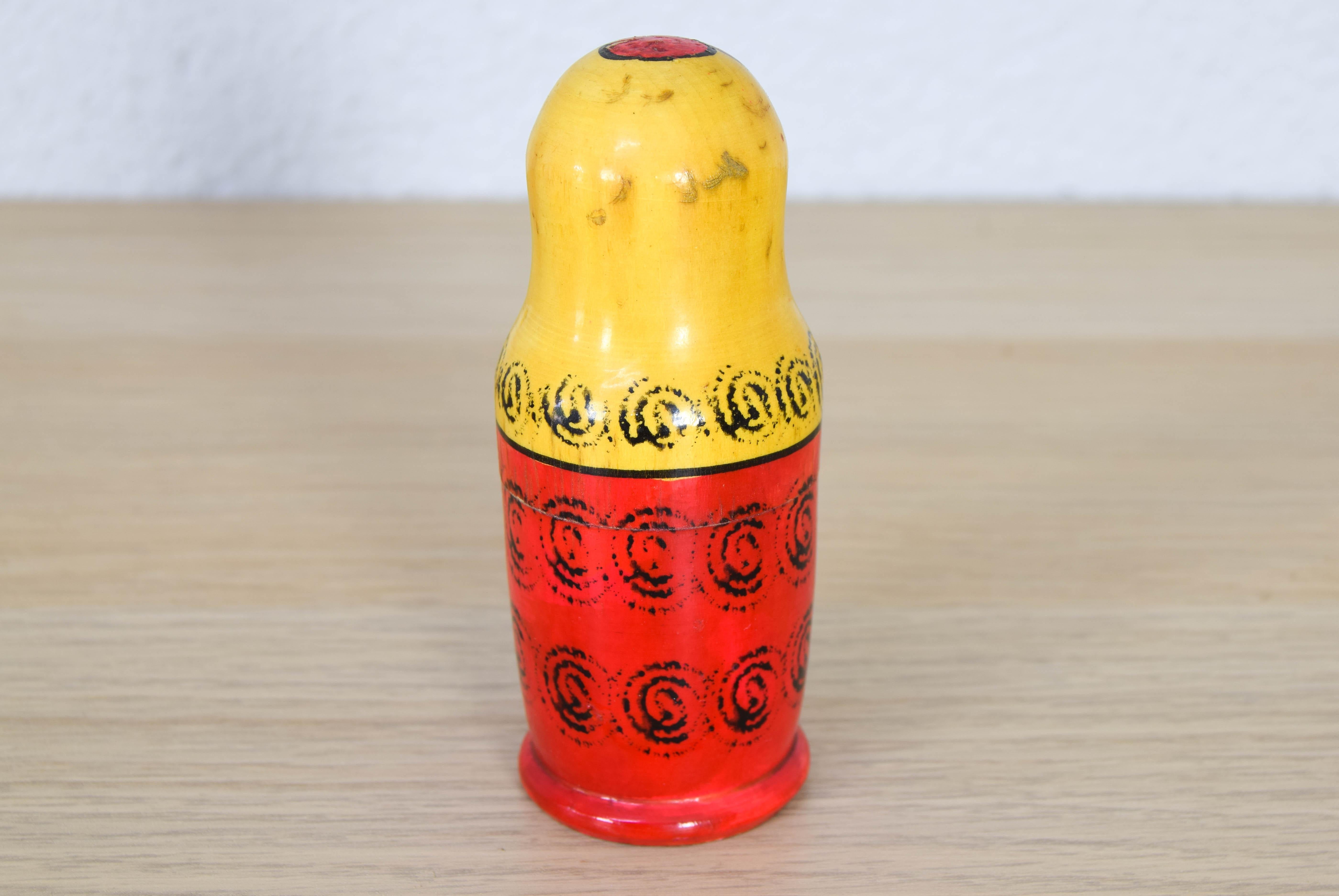 Mid-20th Century Original Russian Matryoshka Doll from the 60s For Sale