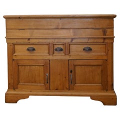 Original Rustic Larch Wood Cupboard of the, Early 1900