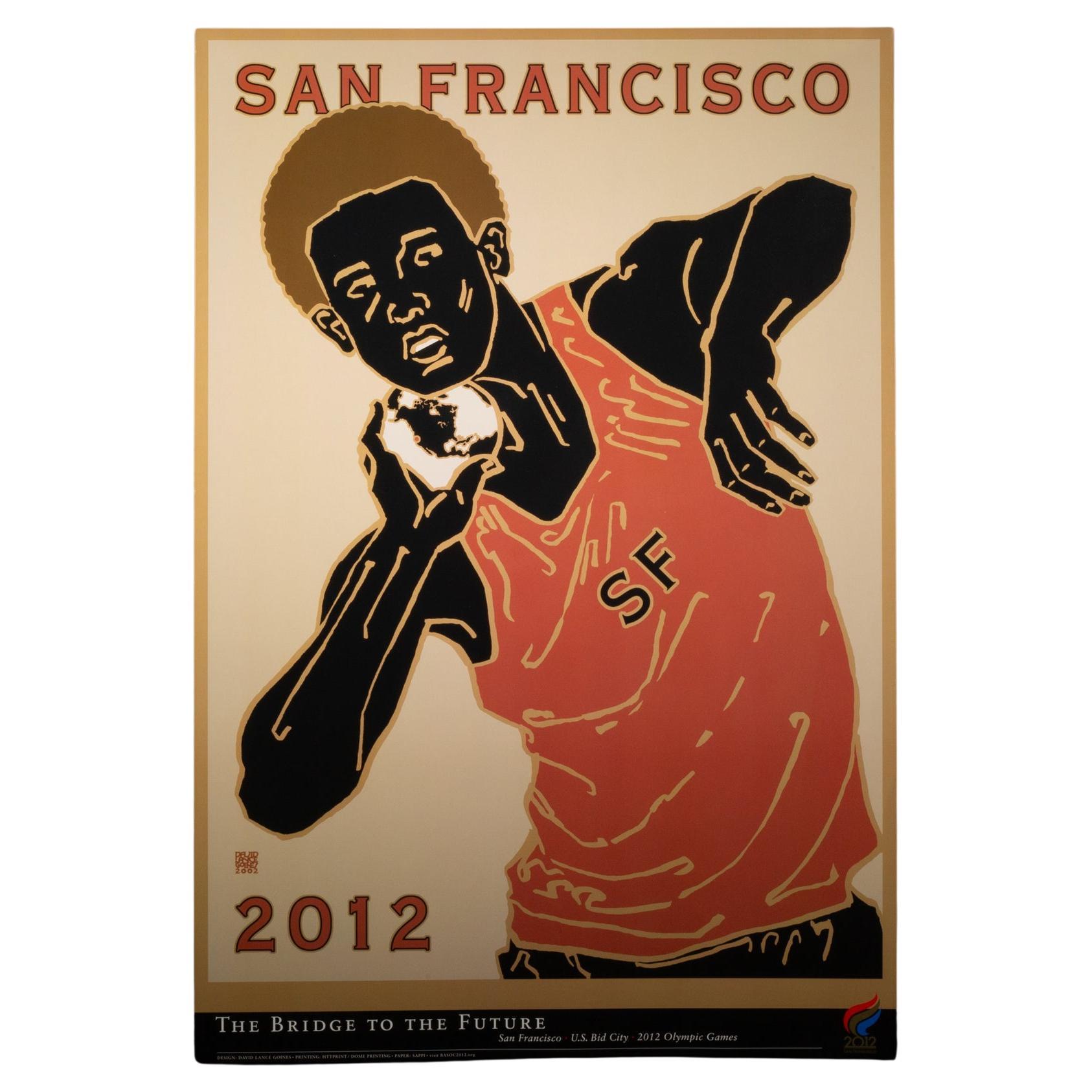 Original San Francisco Olympic Summer Games Poster, 2002 by David Lance Goines im Angebot