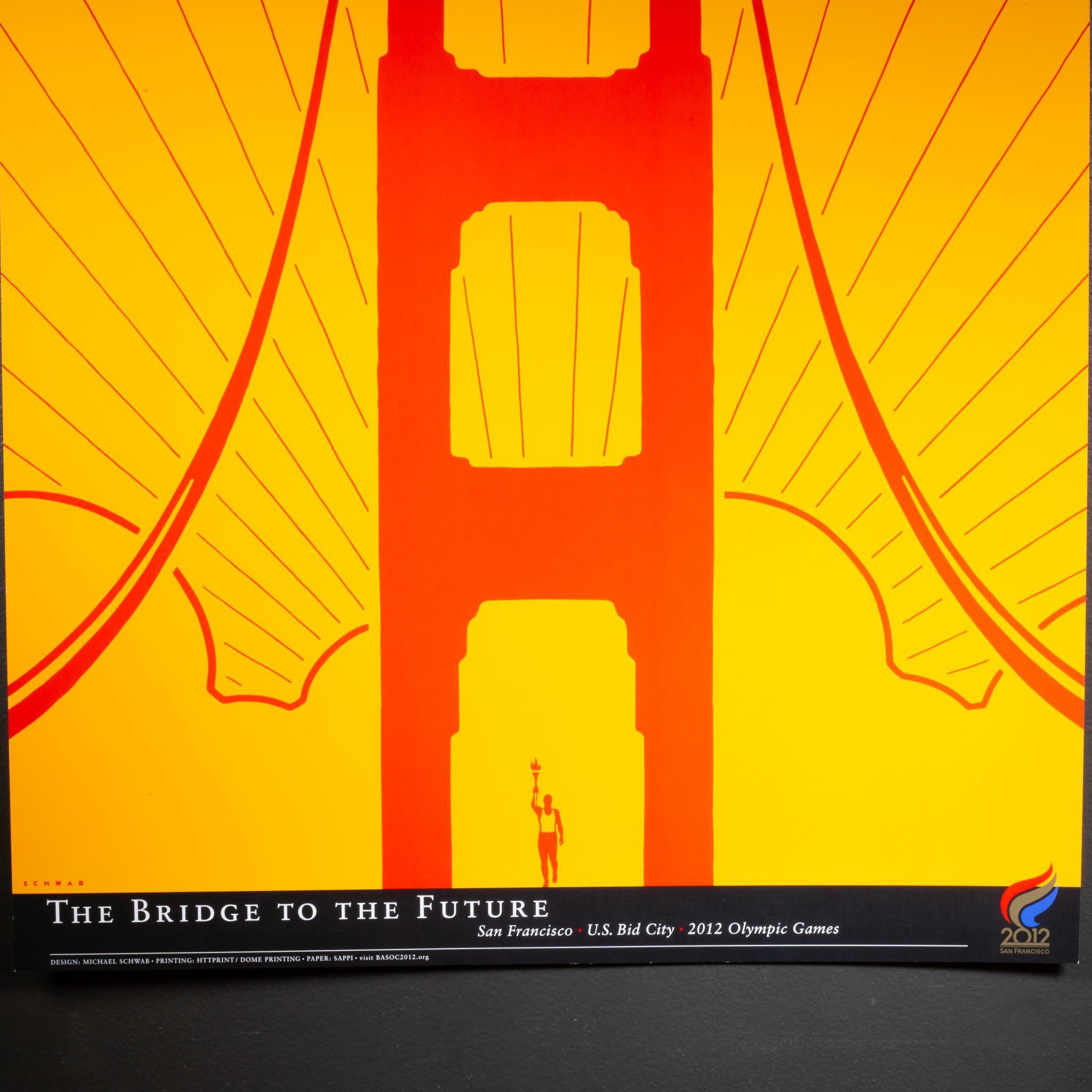 ÜBER

Eine außergewöhnliche Serie zeitgenössischen Grafikdesigns, die darauf abzielt, die Olympischen Sommerspiele 2012 in die Bay Area zu holen. Die Originalplakatserie Bridge to the Future aus dem Jahr 2002 besteht aus Gedenkplakaten von zwölf