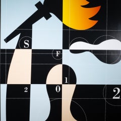 Original San Francisco Olympic Summer Games Poster, 2002 by Michael Vanderbyl