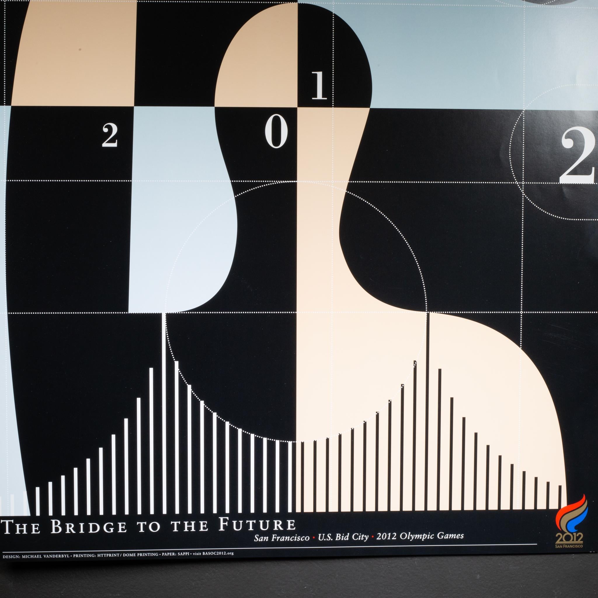 Modern Original San Francisco Olympic Summer Games Poster, 2002 by Michael Vanderbyl For Sale