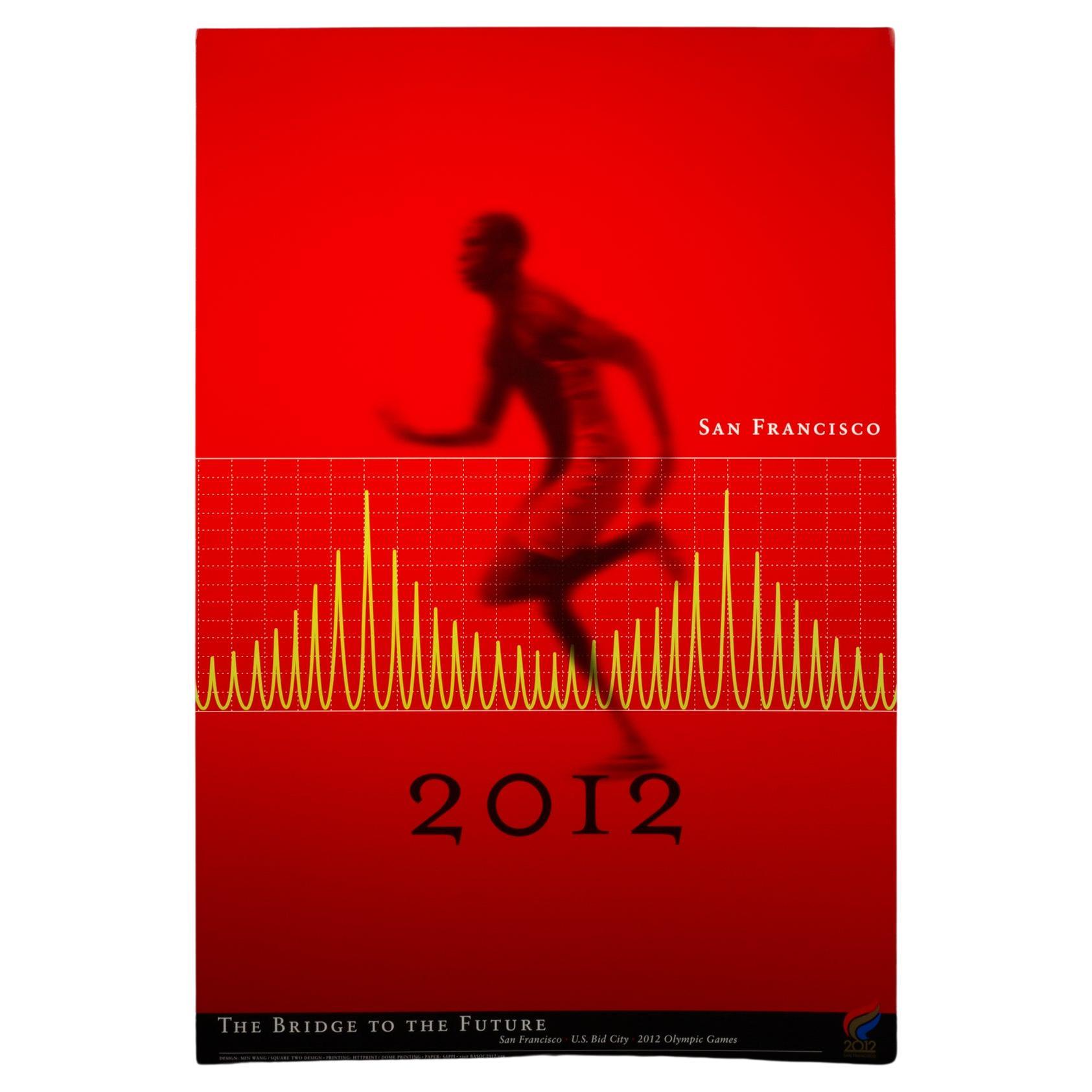 Originalplakat der Olympischen Sommerspiele in San Francisco, 2002 von Min Wang