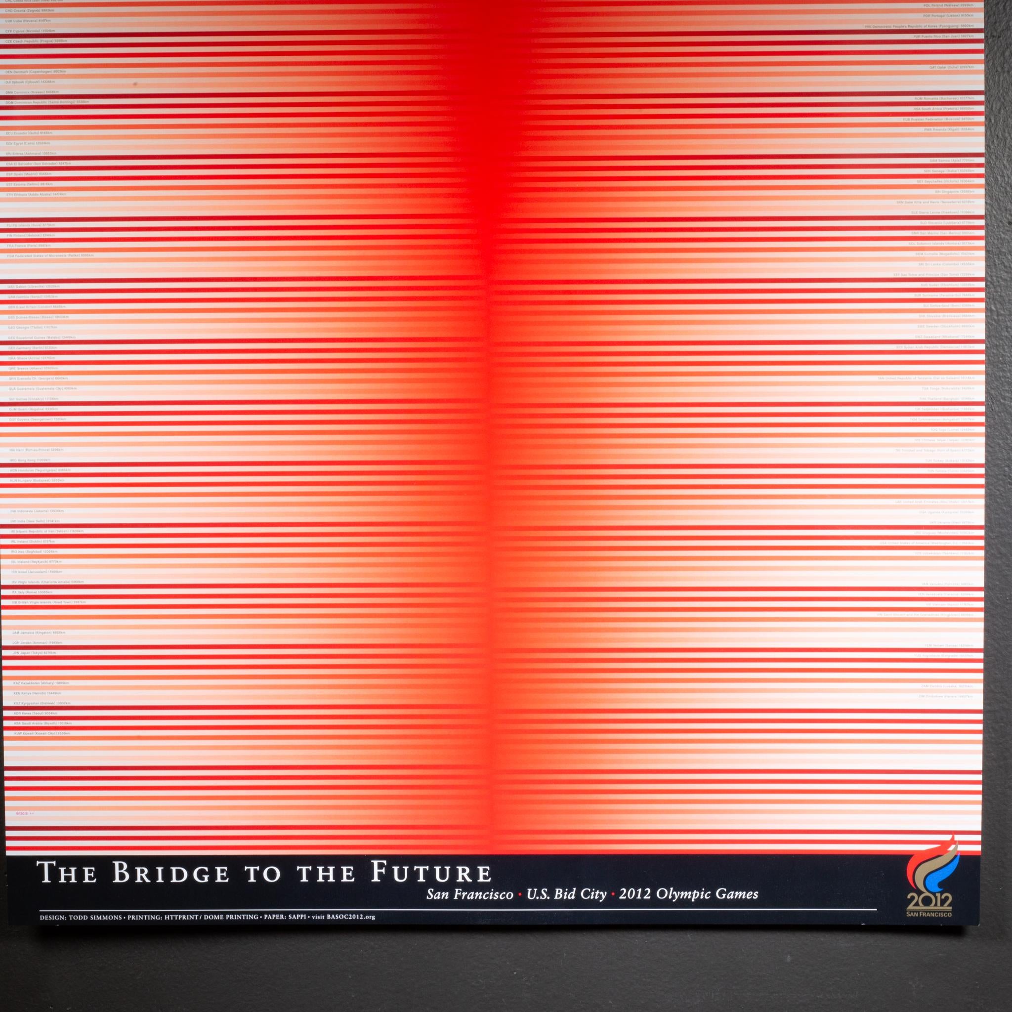 Original San Francisco Olympische Sommerspiele Poster, 2002 von Todd Simmons (Moderne) im Angebot