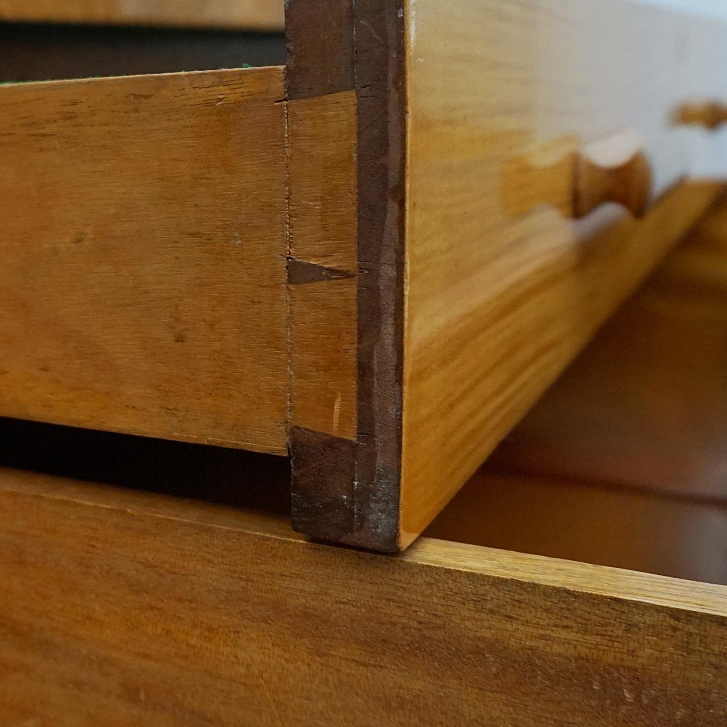 Original Satin Birch and Walnut Sideboard, Circa 1930 8
