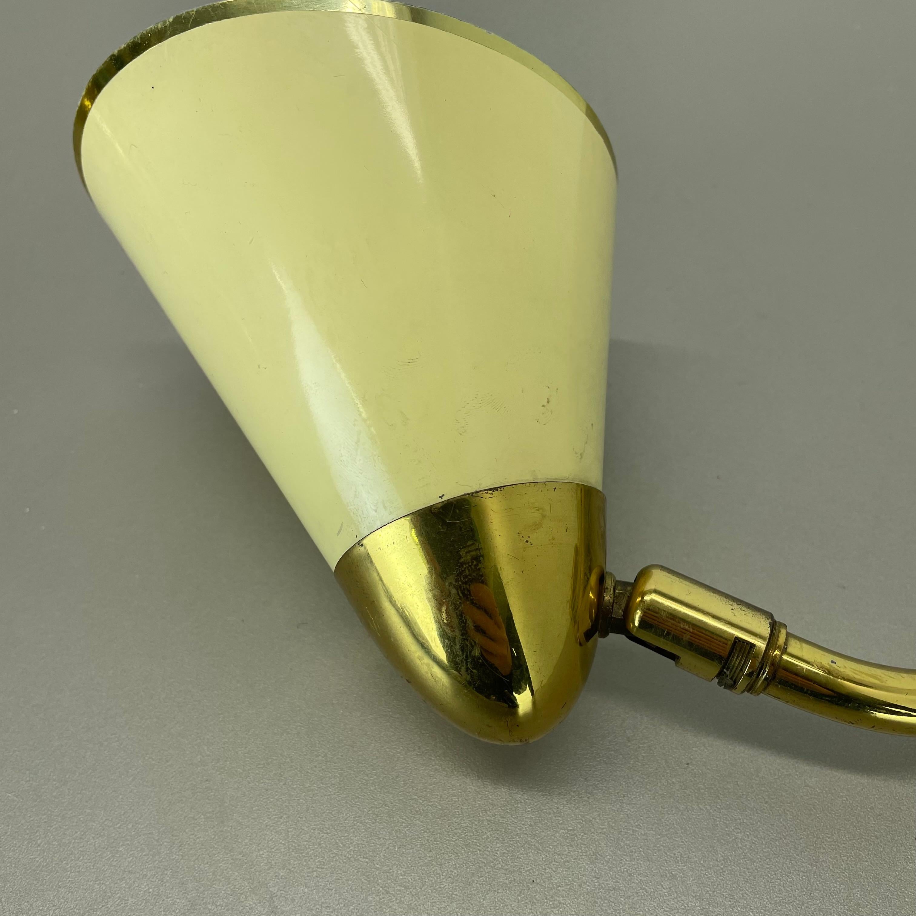 Original scissors wall light brass and metal by SIS Leuchten, Germany 1950s For Sale 9