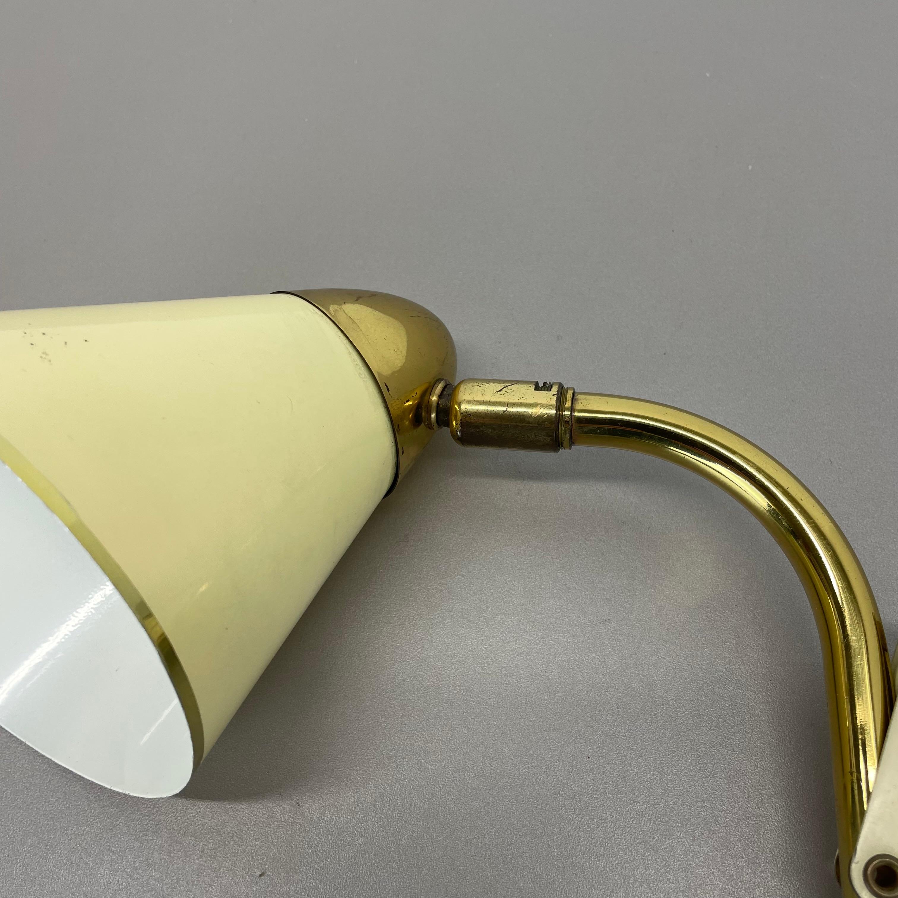 Original scissors wall light brass and metal by SIS Leuchten, Germany 1950s For Sale 10