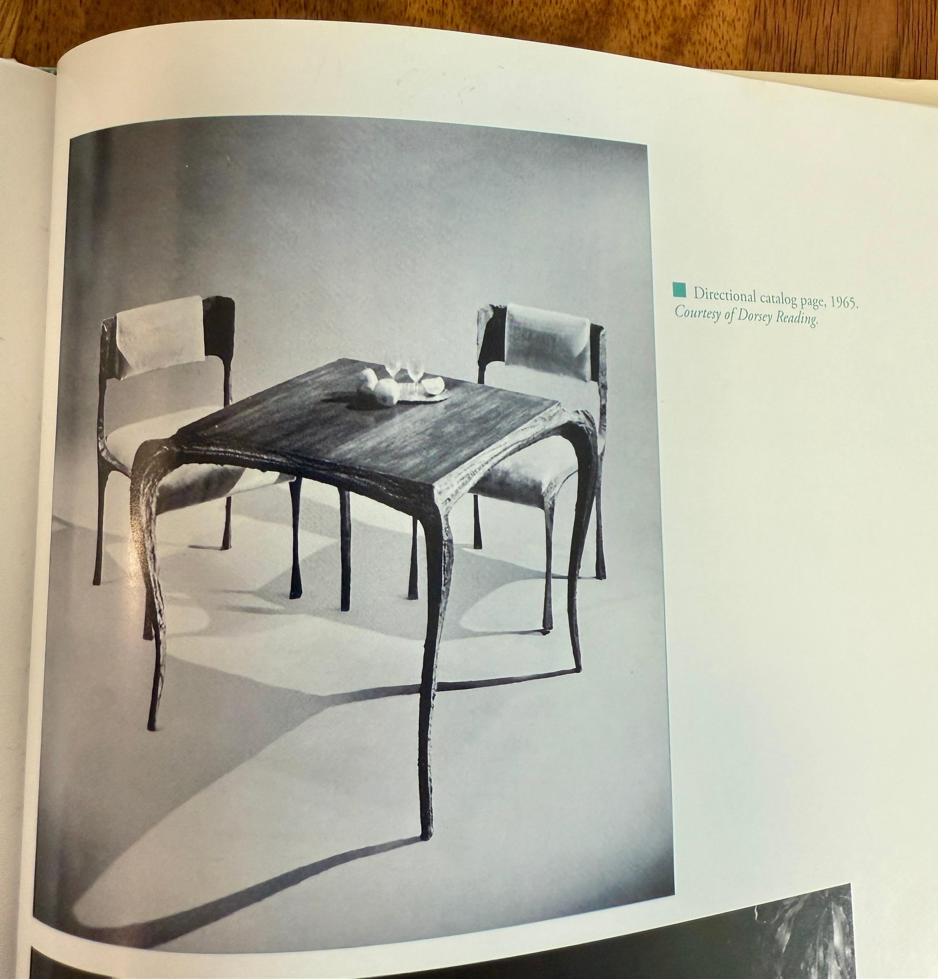 Original Sculpted Bronze Paul Evans for Directional Brutalist Card Table For Sale 10