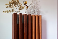 Original Sculpted Teak Vase