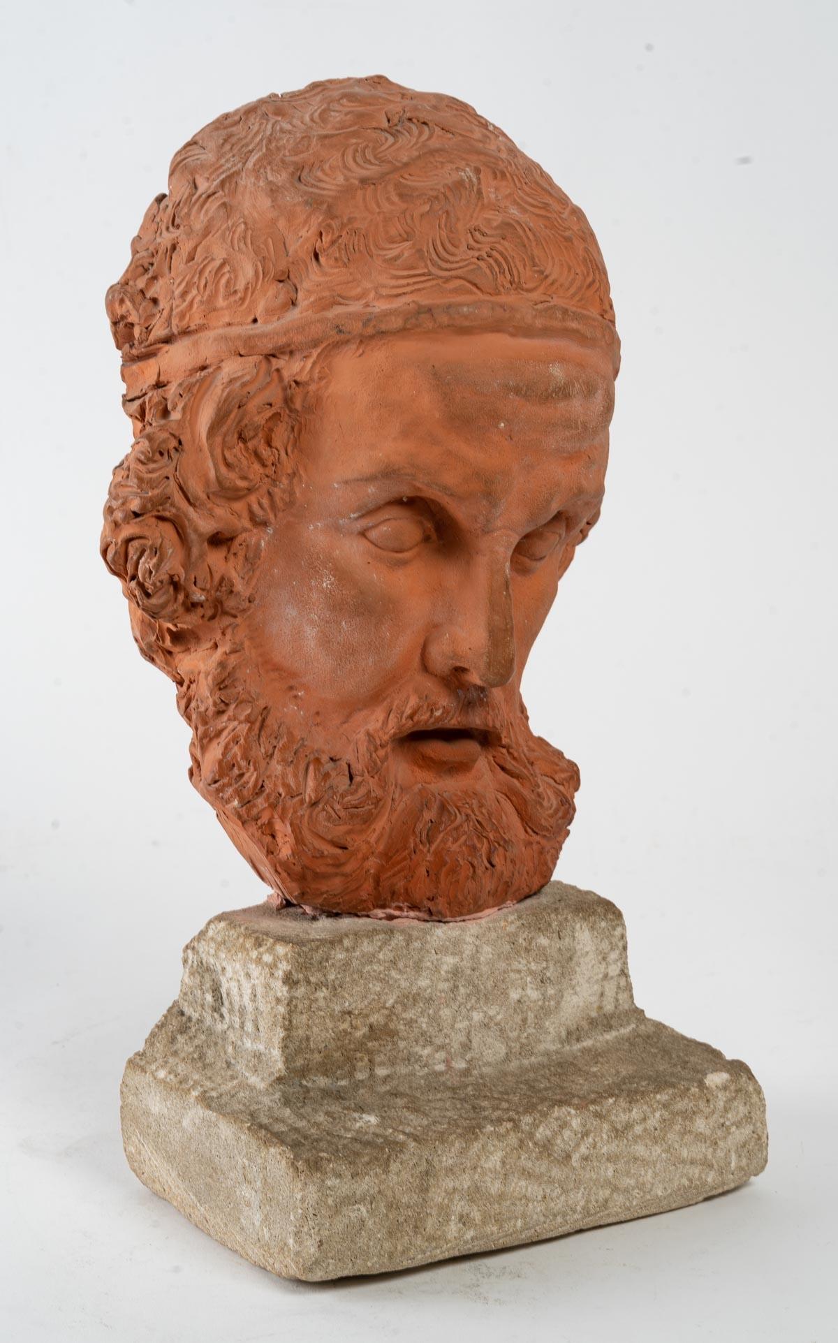 European Original Sculpture in Terracotta, Herodotus