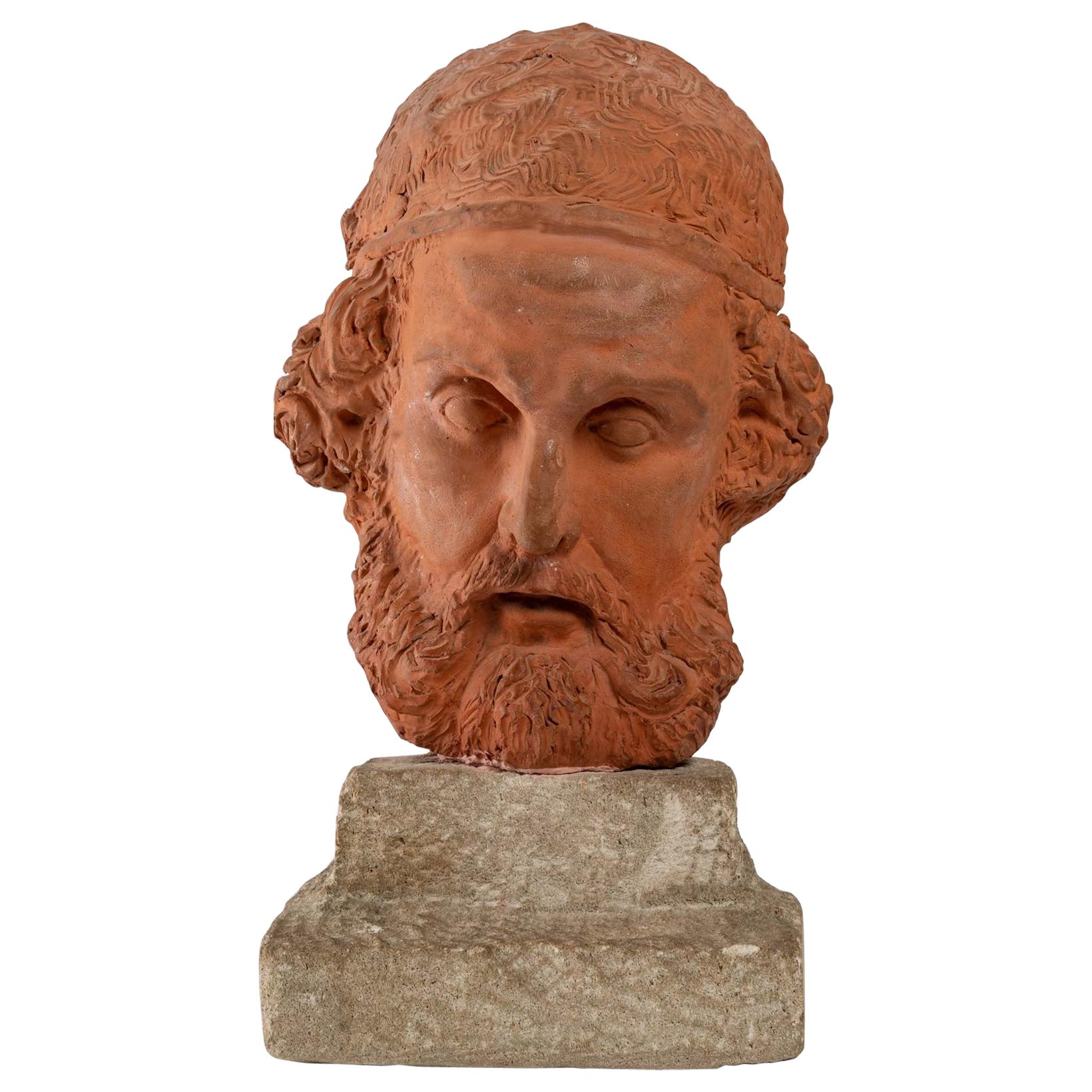 Original Sculpture in Terracotta, Herodotus