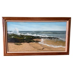 Pintura al óleo original de Paisaje marino por la artista cotizada Jaqueline Kresman