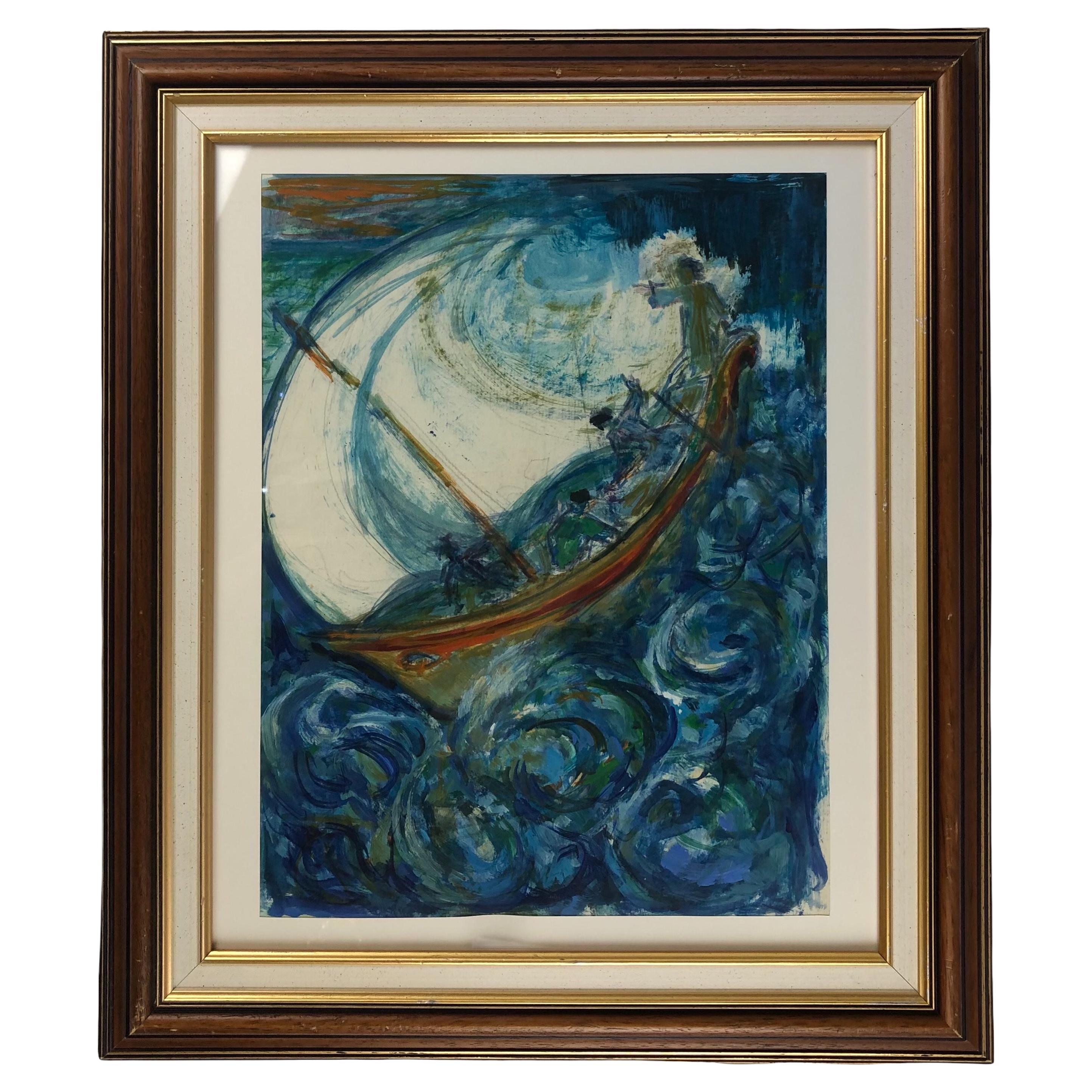 Peinture originale - Paysage marin en vente