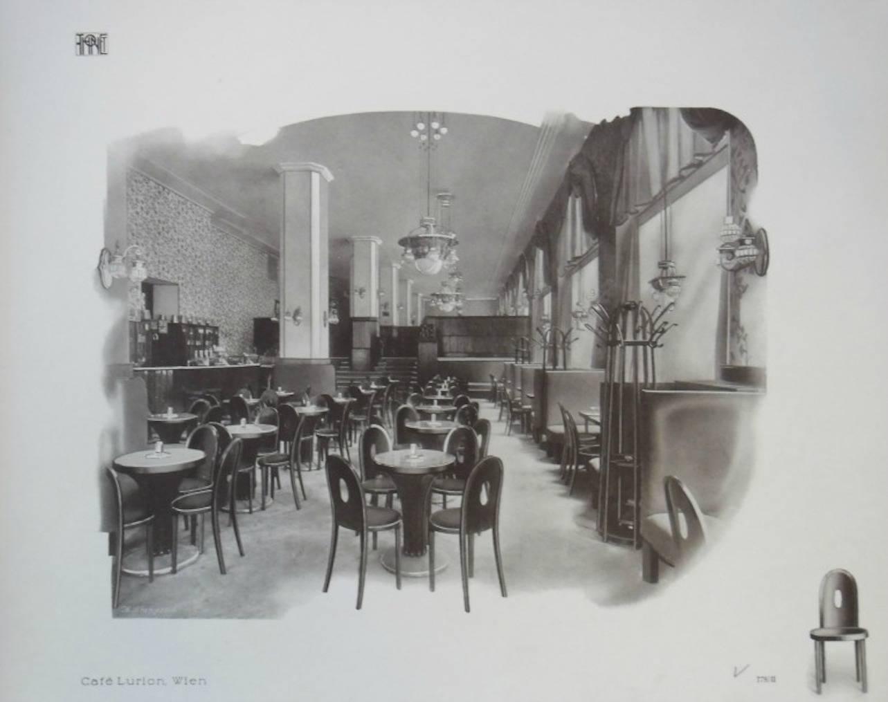Progettato per il Cafe Lurion di Vienna, Lit..: Giovanni Renzi, Il mobile moderno, Mailand 2008, Thonet Zentral Anzeiger 1014.