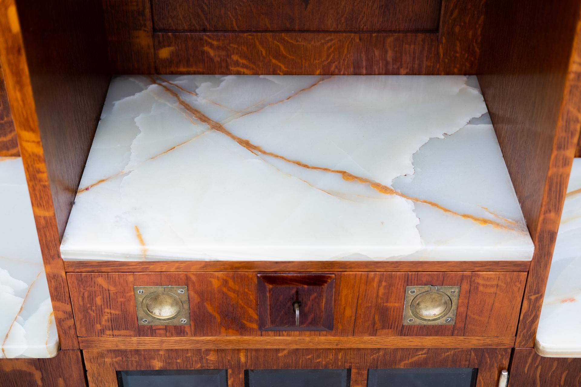Original secessionistic Credenza, Wilhelm Schmidt attr. for Miksa Schmidt (1905) 10