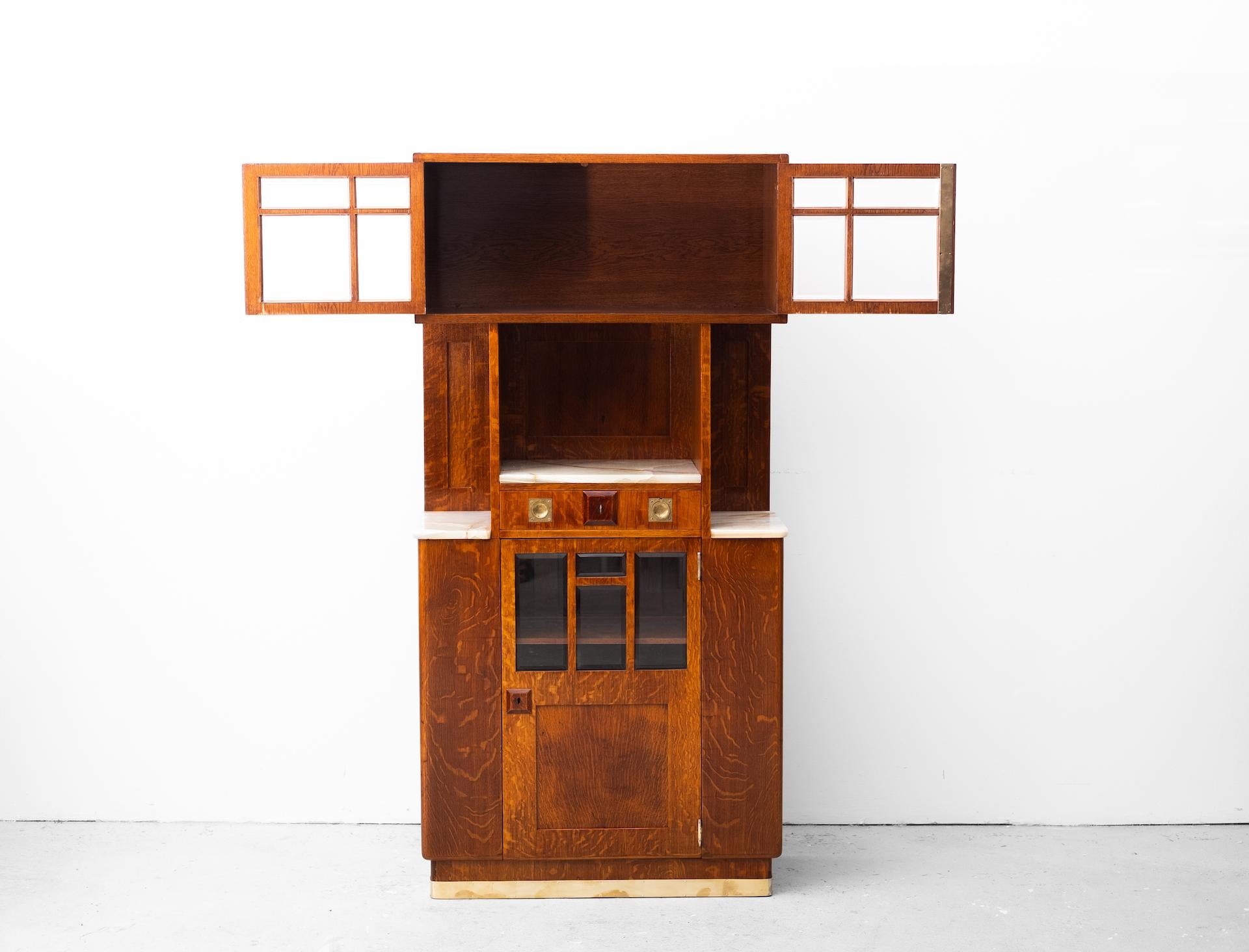 Original secessionistic Credenza, Wilhelm Schmidt attr. for Miksa Schmidt (1905) 2
