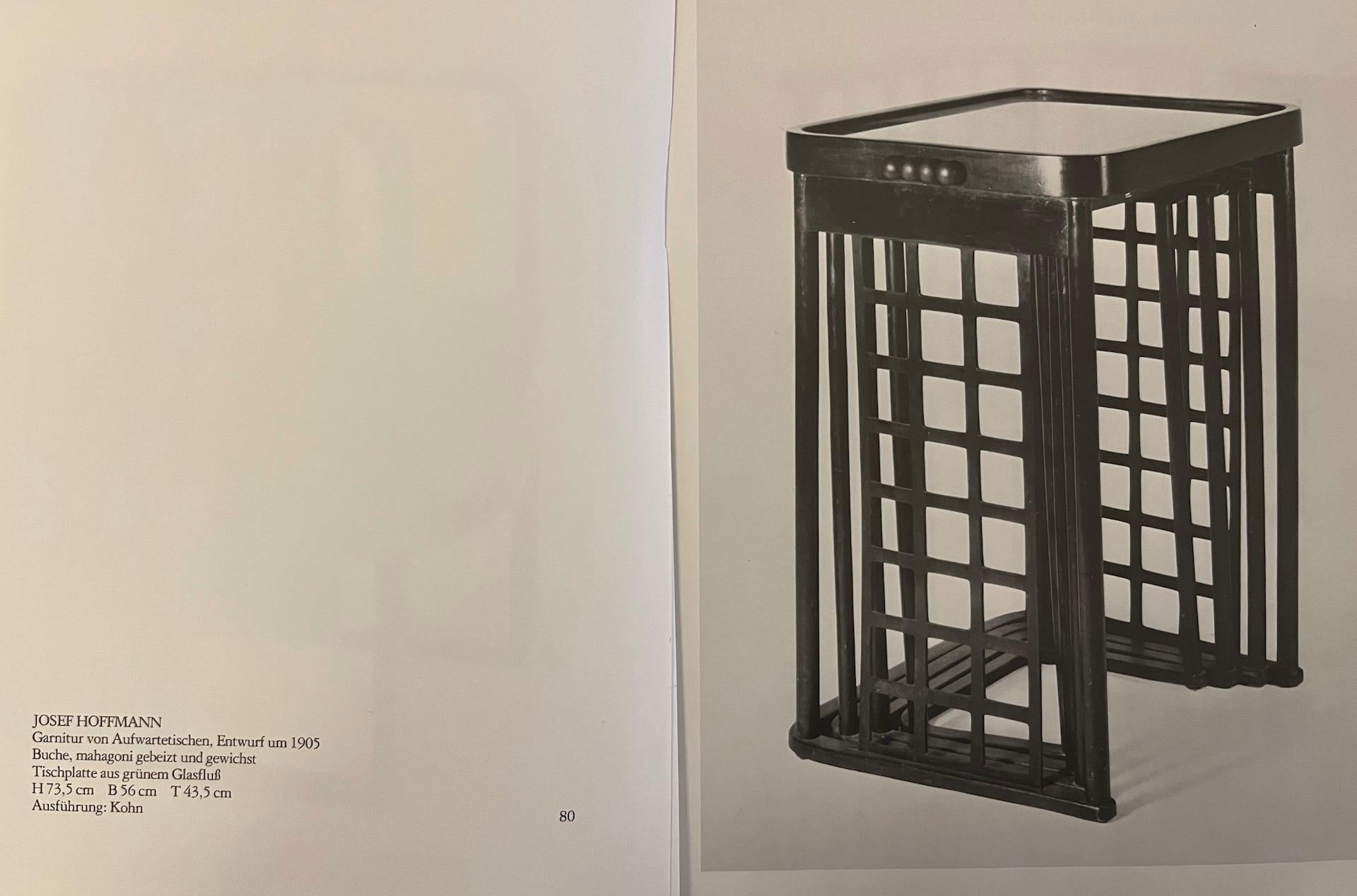 Original secessionistic Nestingtable, J. Hoffmann for J.J.Kohn (Vienna, 1905) 10