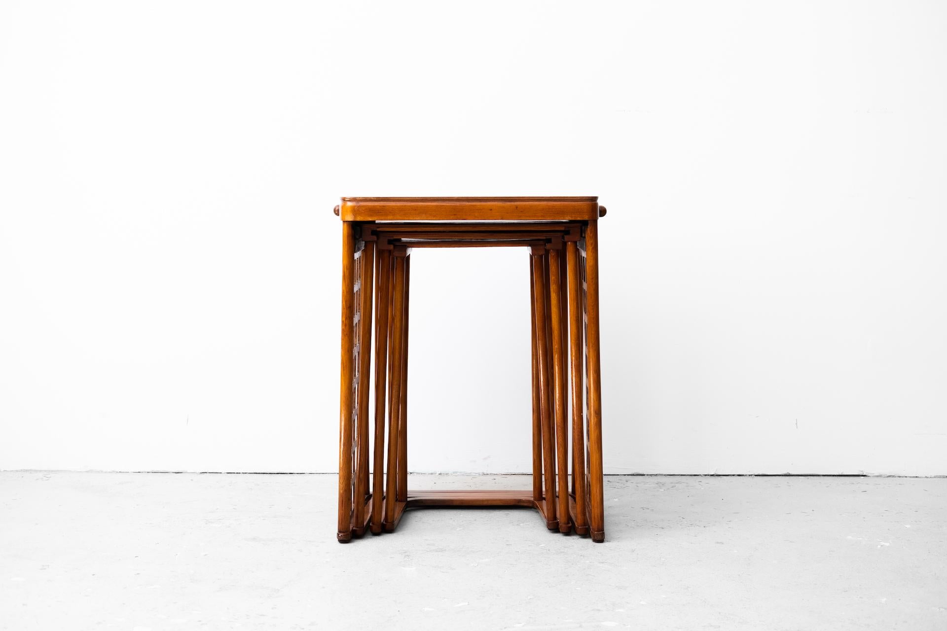 Vienna Secession Original secessionistic Nestingtable, J. Hoffmann for J.J.Kohn (Vienna, 1905)