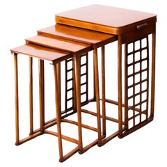 Original secessionistic Nestingtable, J. Hoffmann for J.J.Kohn (Vienna, 1905)
