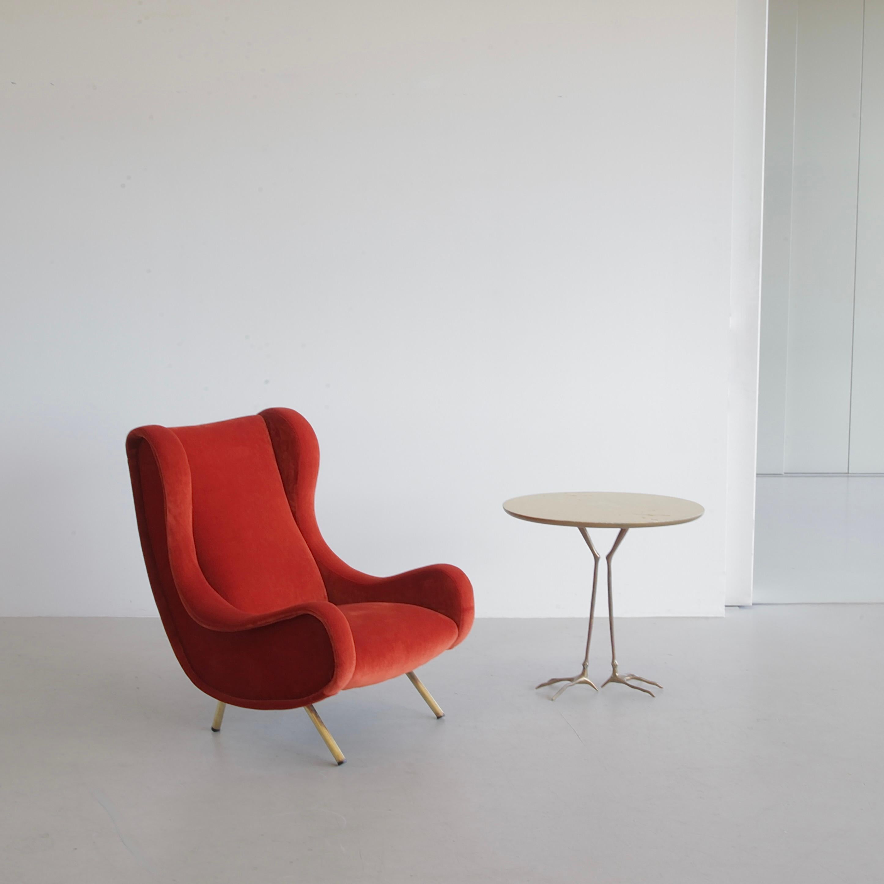 Velvet Original SENIOR Armchair by Marco ZANUSO, Arflex Italy For Sale