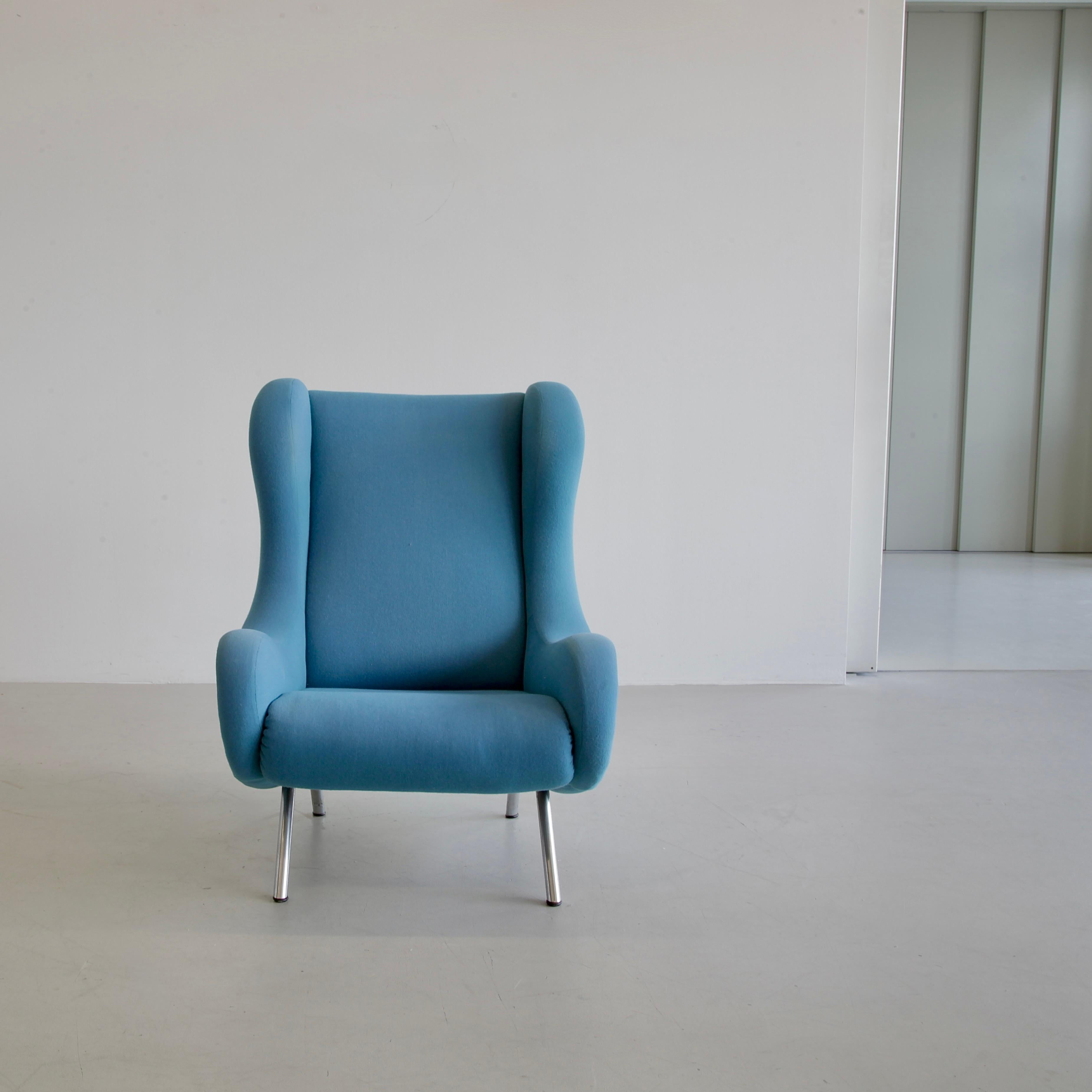 Métal Fauteuil SENIOR de Marco ZANUSO, Arflex Italie en vente