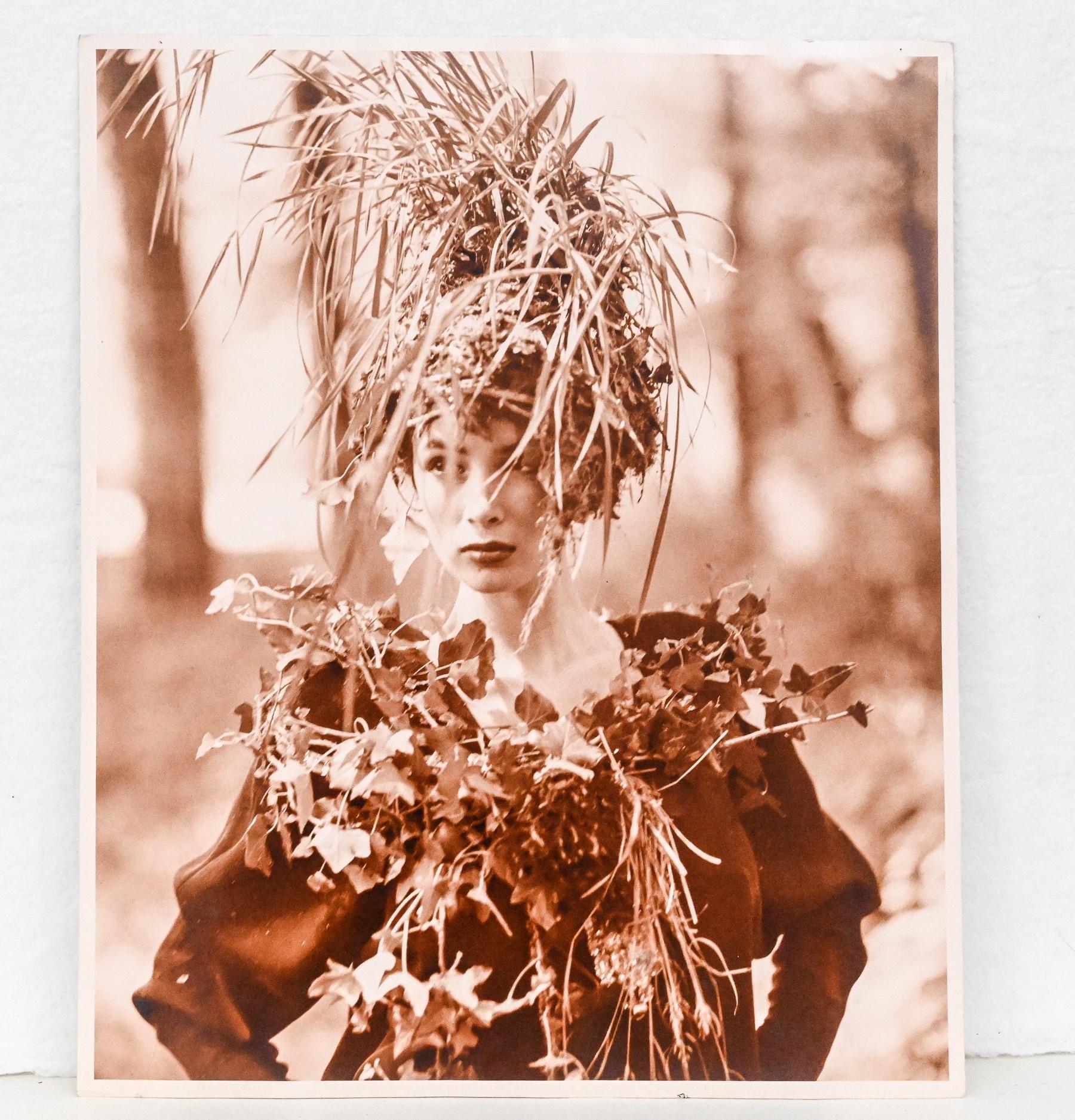 Original Sepia Photograph Model in the Woods by Bruce Weber for Karl Lagerfeld For Sale 2