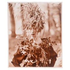 Original Sepia Photograph Model in the Woods by Bruce Weber for Karl Lagerfeld
