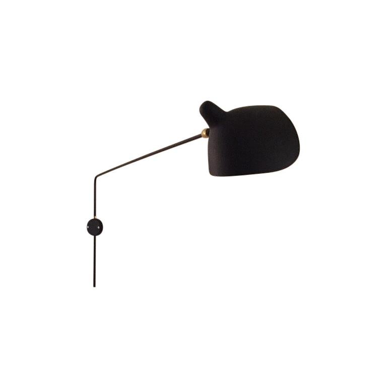 Original Serge Mouille One Arm Wall Light For Sale