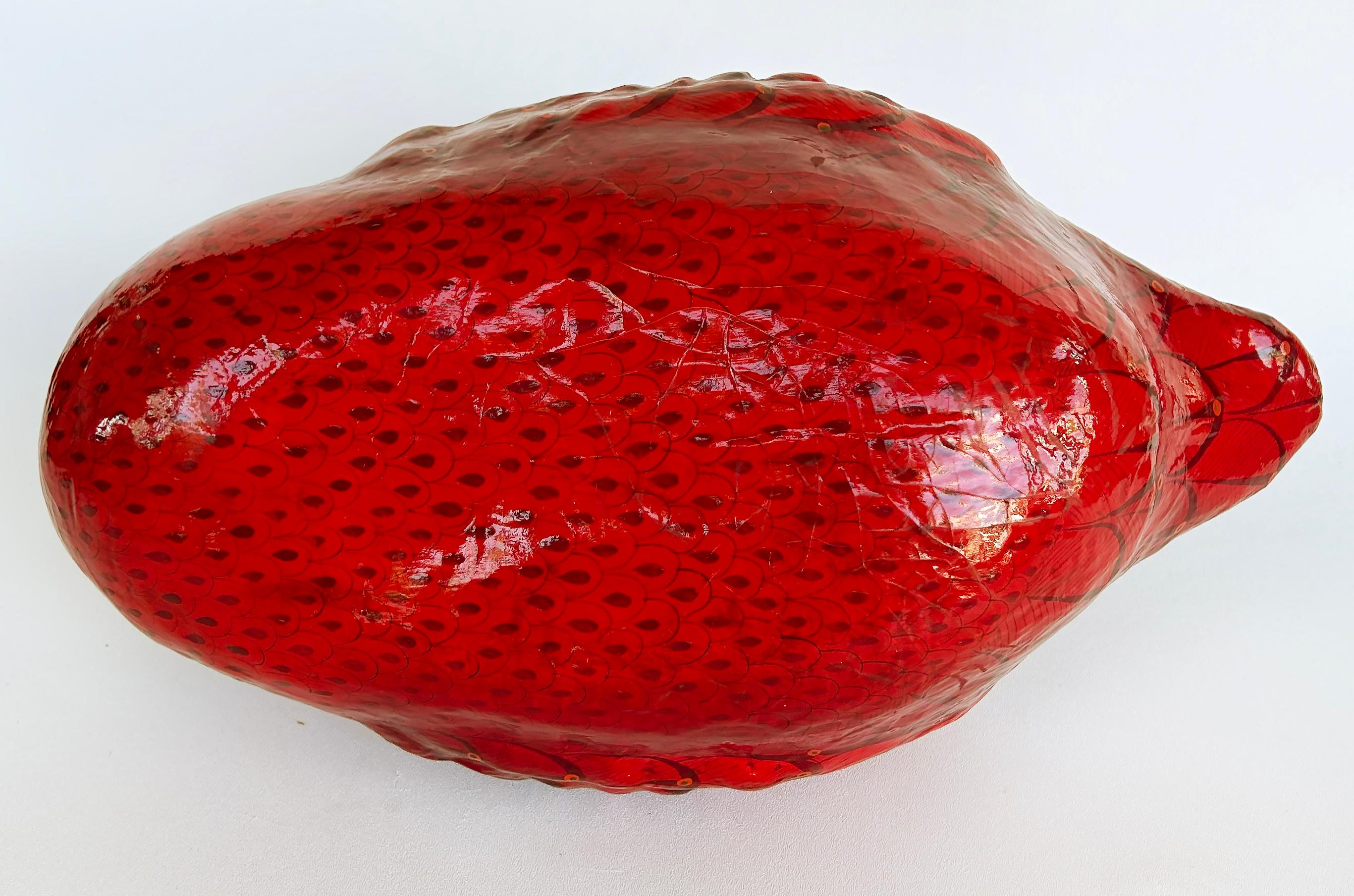 Original Sergio Bustamante Papier Mache Signed Sculpture 