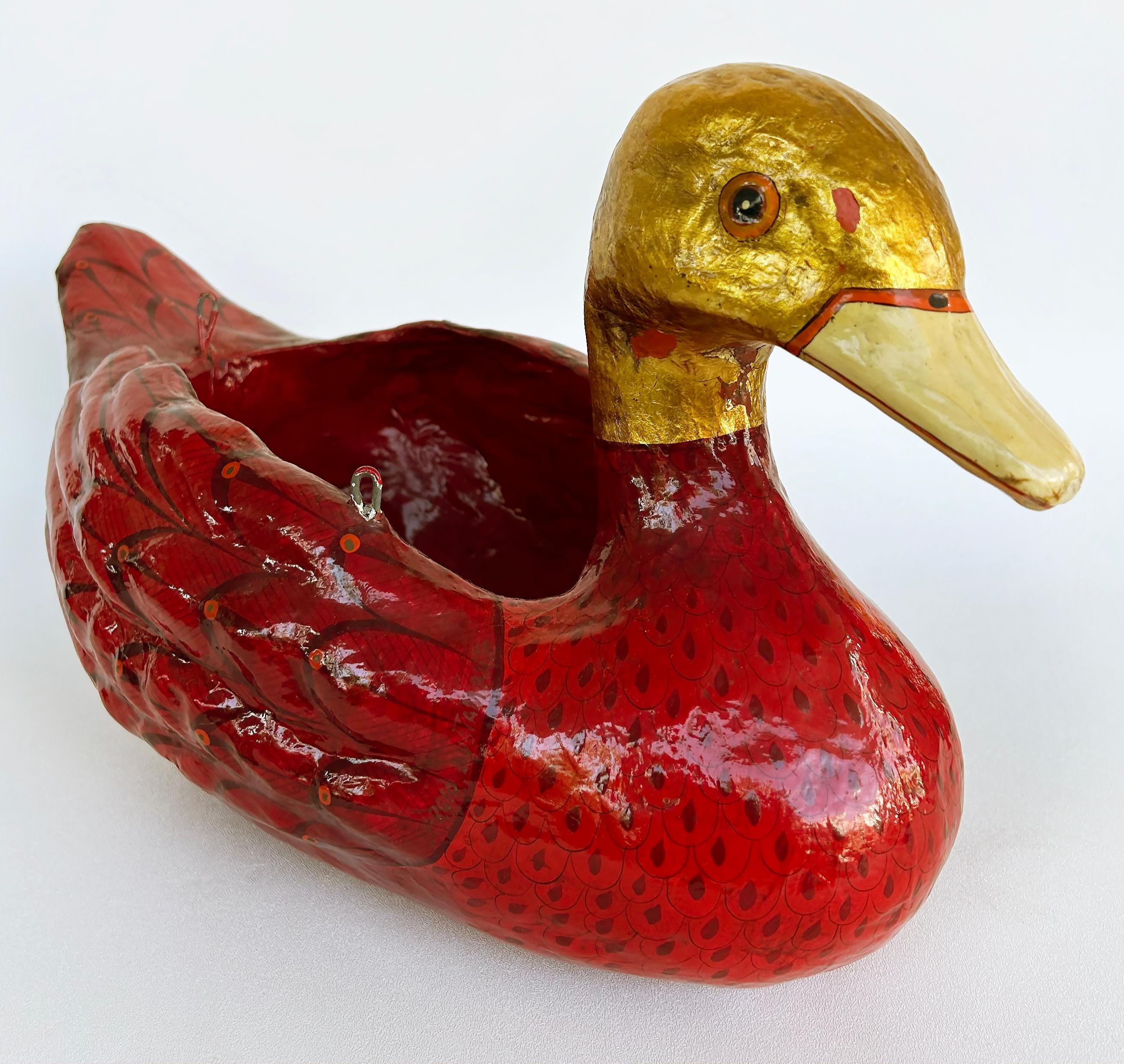 Gilt Original Sergio Bustamante Papier Mache Signed Sculpture 