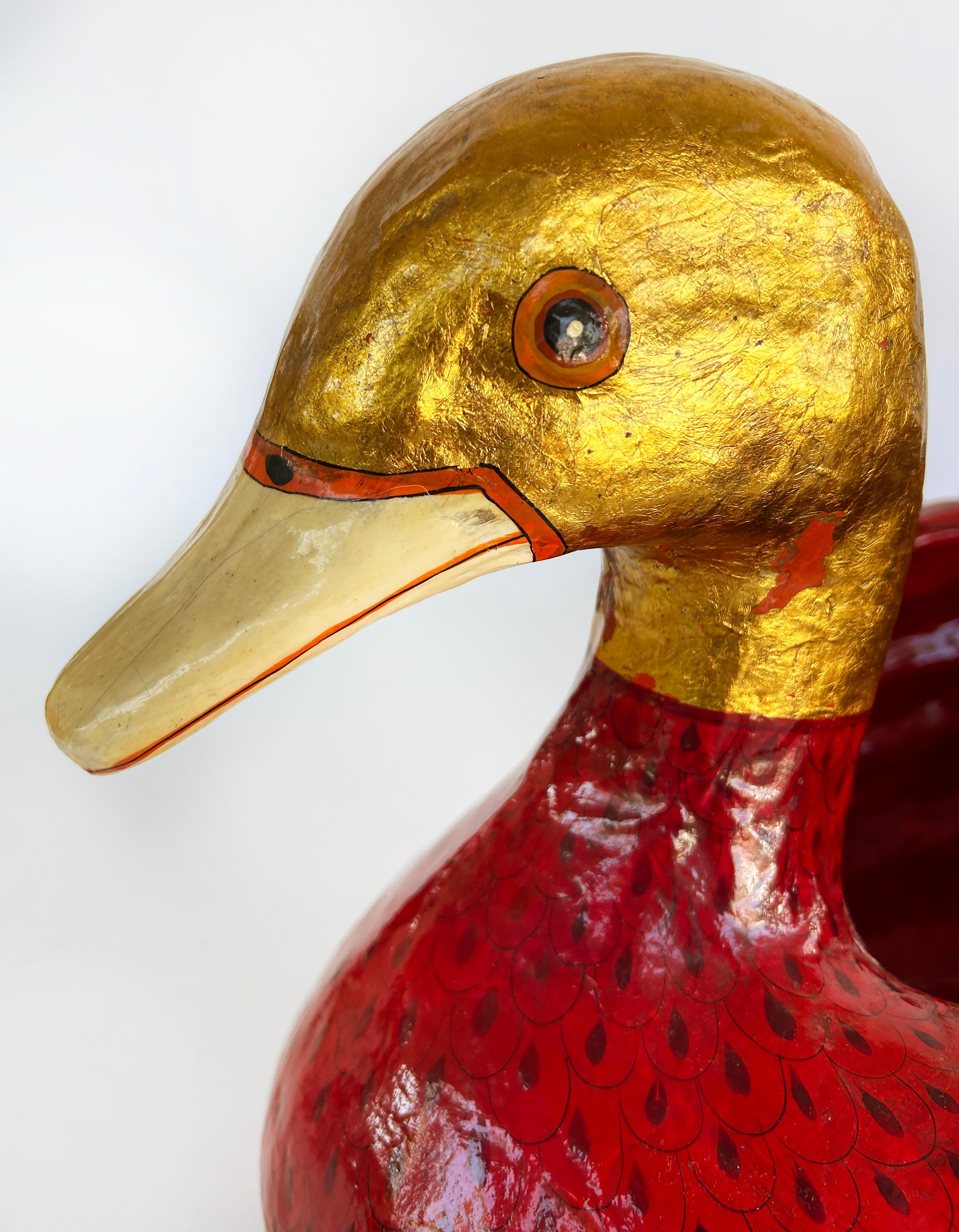 Metal Original Sergio Bustamante Papier Mache Signed Sculpture 