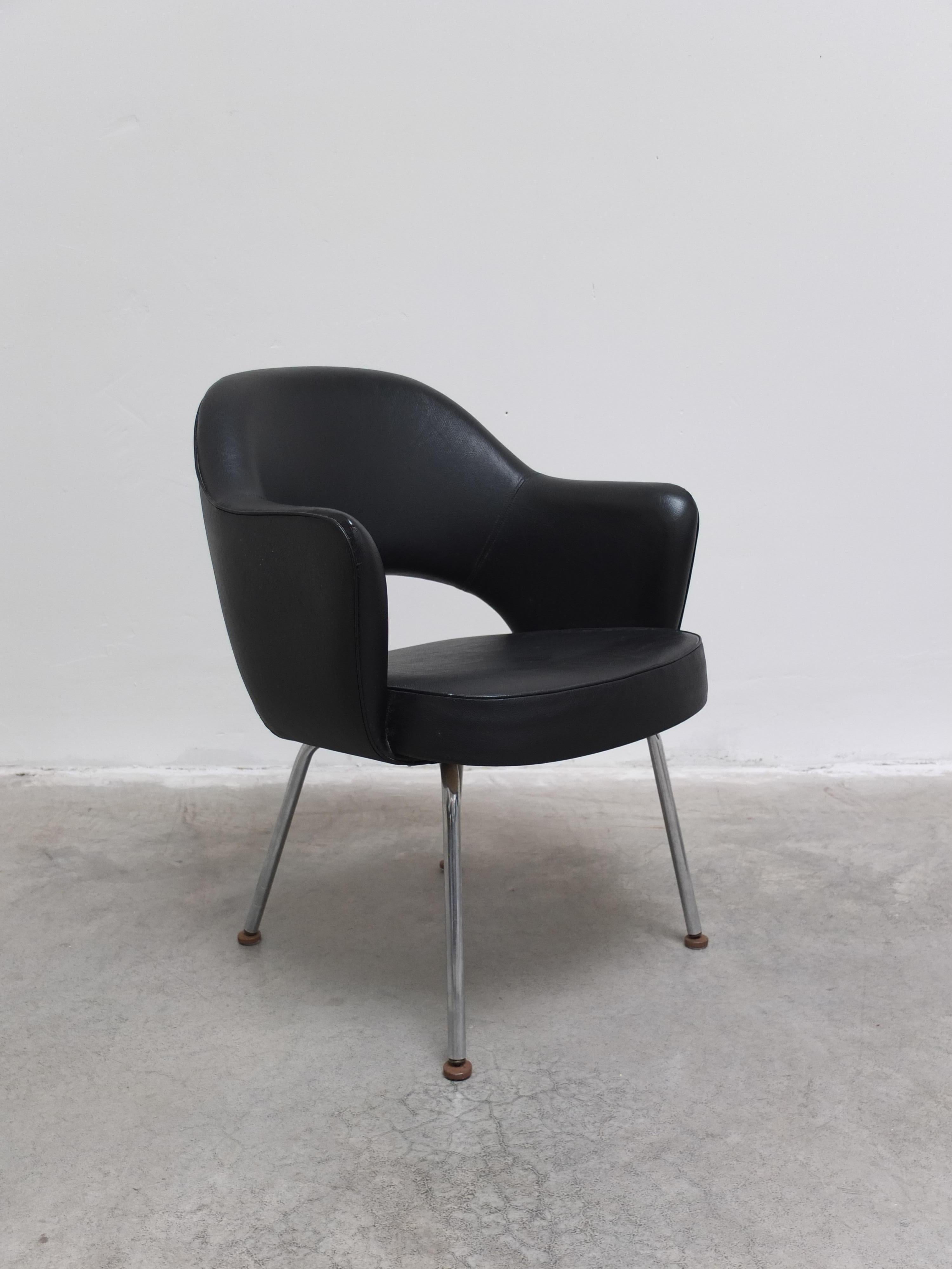 Original Set of 4 'Executive' Armchairs by Eero Saarinen for Knoll, 1960s For Sale 5