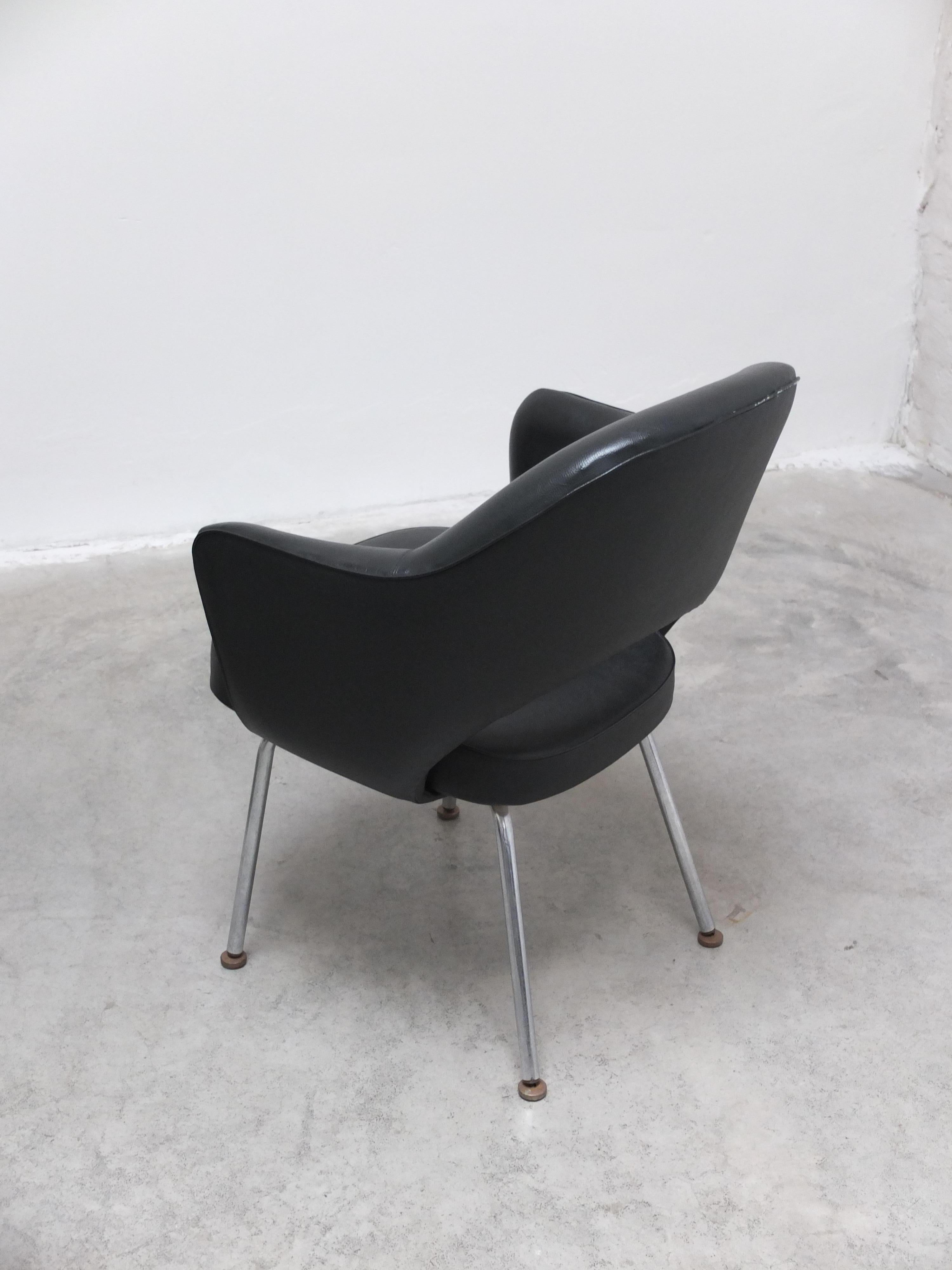Original Set of 4 'Executive' Armchairs by Eero Saarinen for Knoll, 1960s For Sale 8