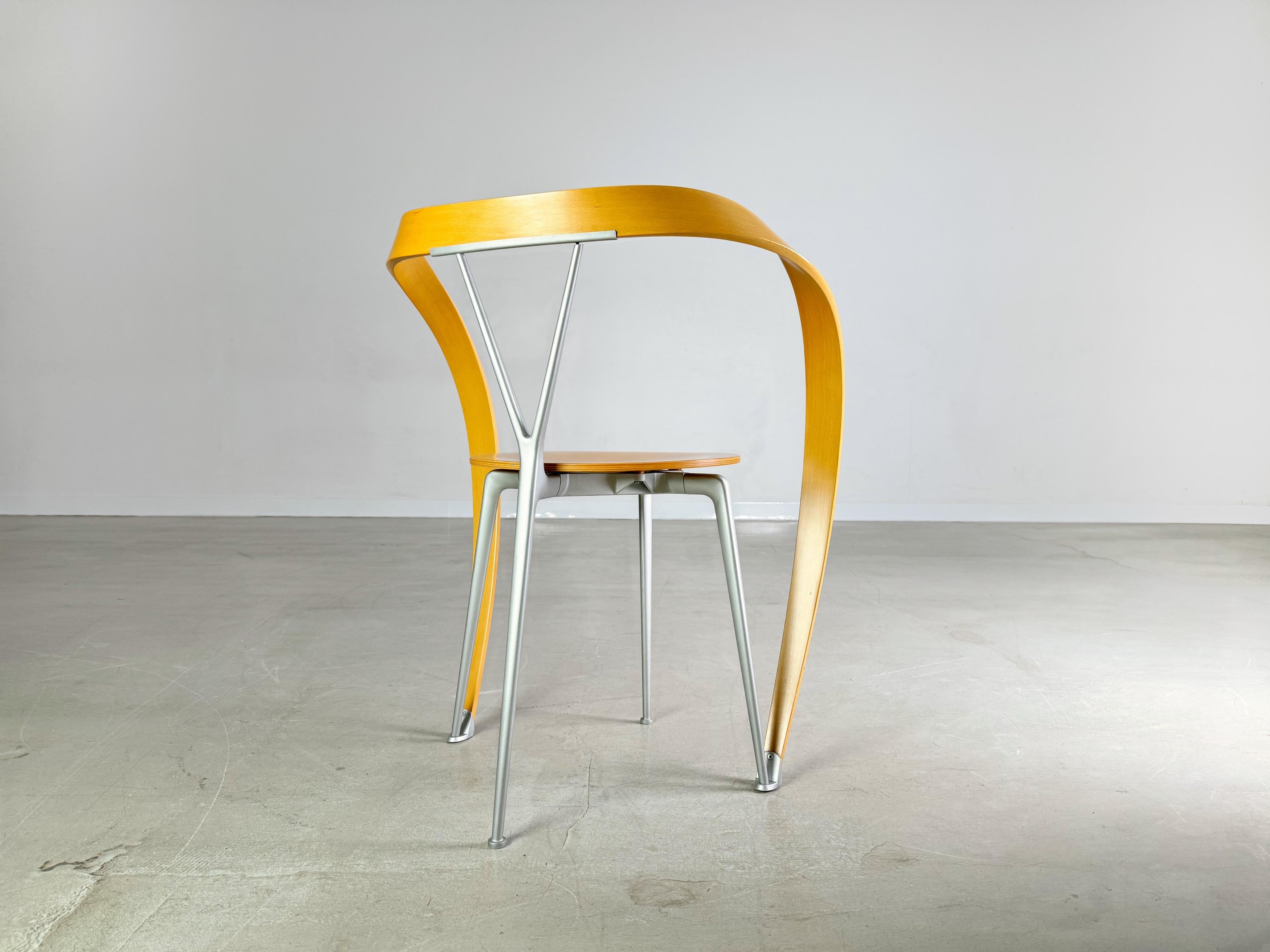 Originale set di 4 sedie Reverse Cassina Andrea Branzi in vendita 9