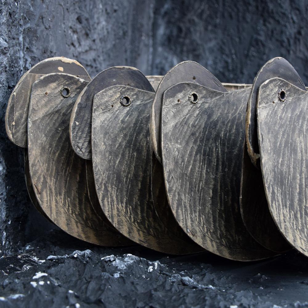 Canvas Original Set of Folding Johnsons Goose Decoys, circa 1940
