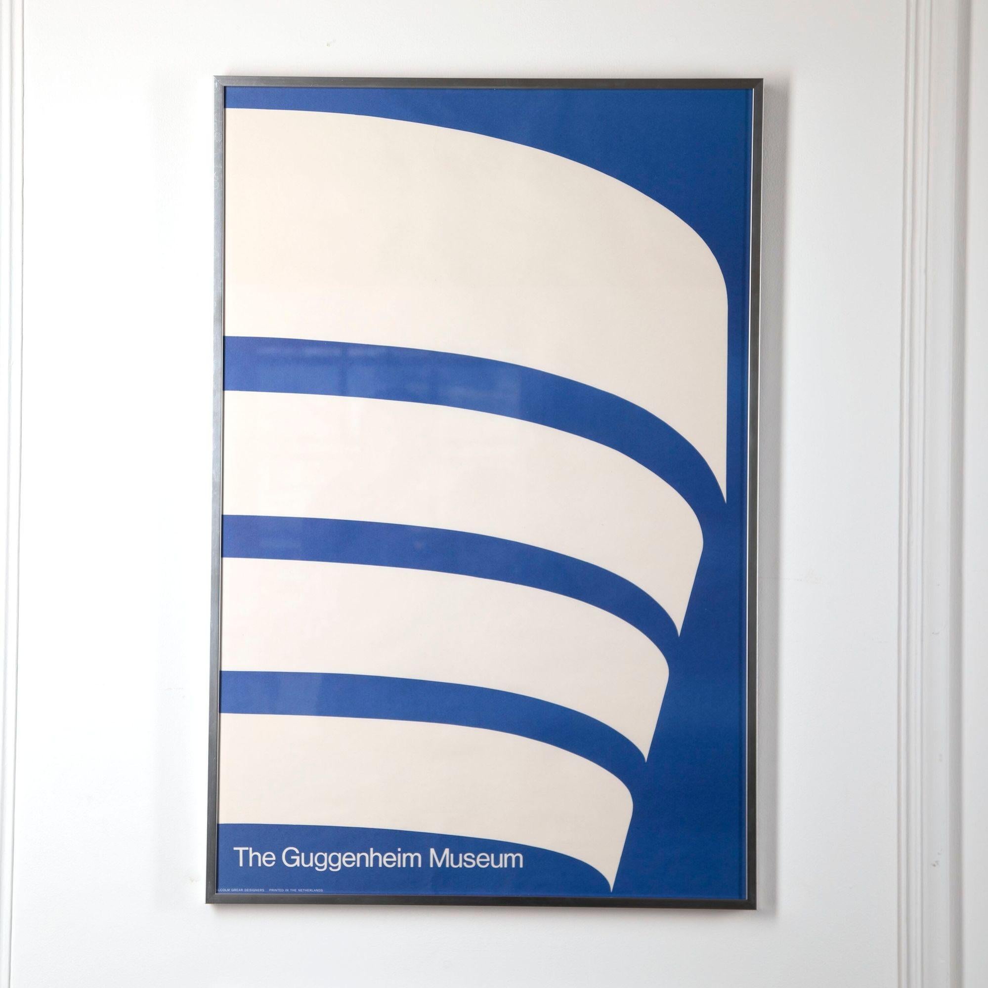 Mid-Century Modern Original Set of Four Guggenheim Posters