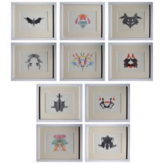 Original Set of Hermann Rorschach Inkblots from 1921