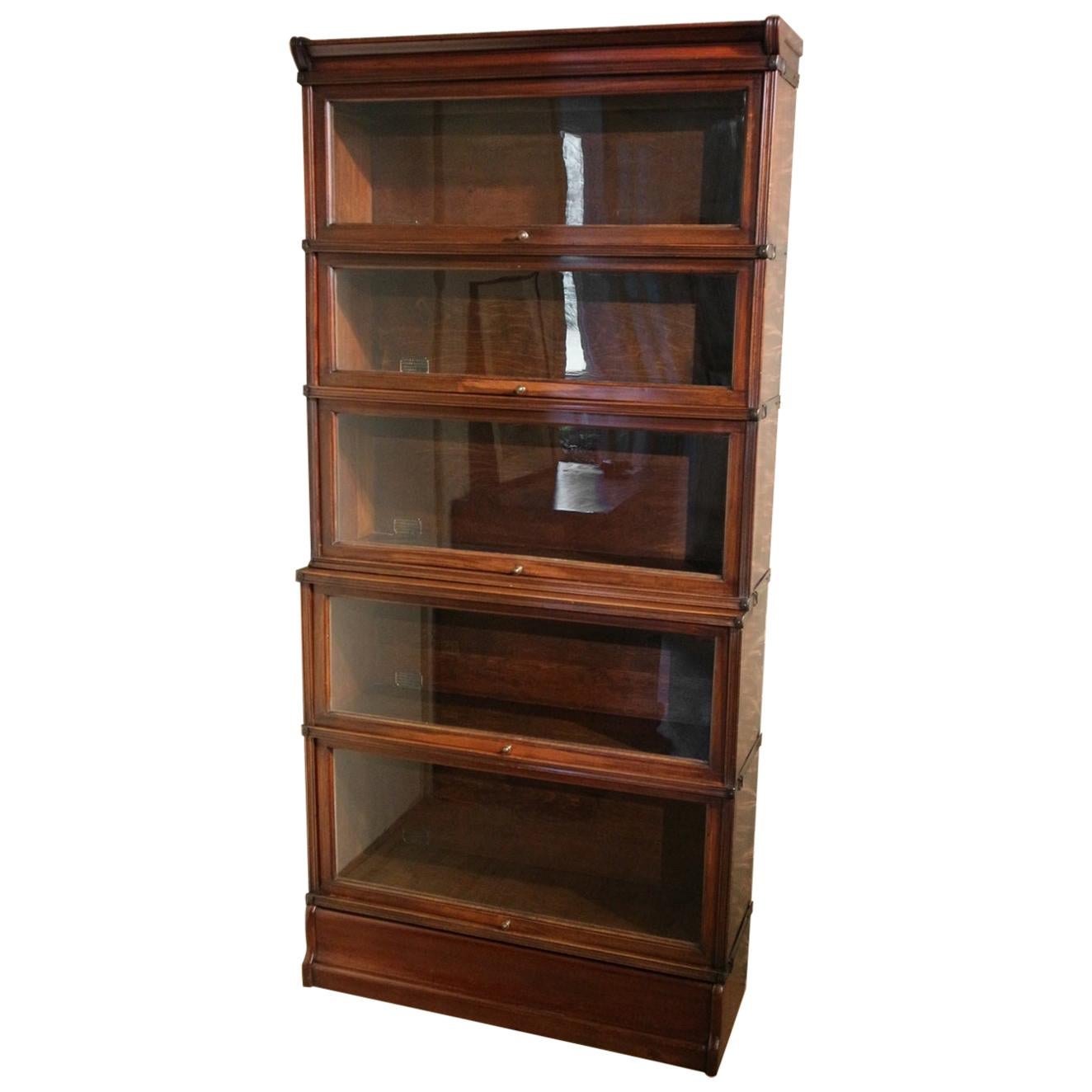 Original Set of Stackable Mahogany Inglesants Bookcases