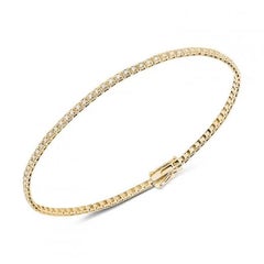 Original Setting Gold Yellow White Diamond Tennis Bracelet for Her