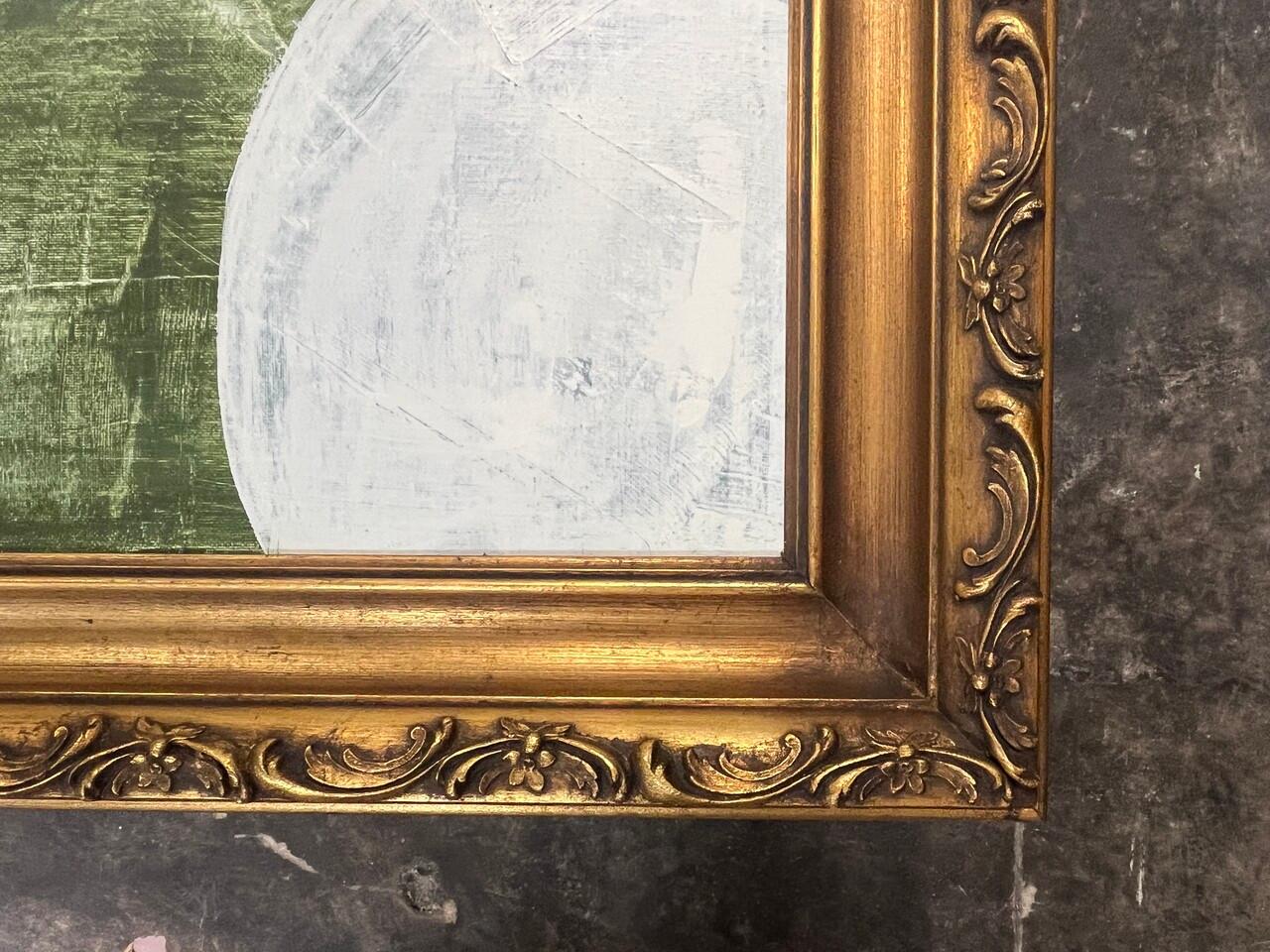 Original Shannon Wier Abstract painting in Antique Gilt Frame (amerikanisch) im Angebot