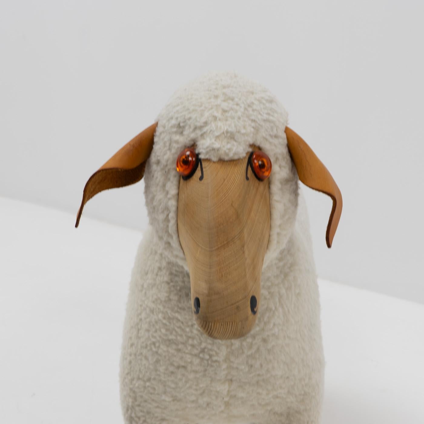 Mid-Century Modern Original Sheep Stool by Hans-Peter Krafft, Germany 1980s For Sale